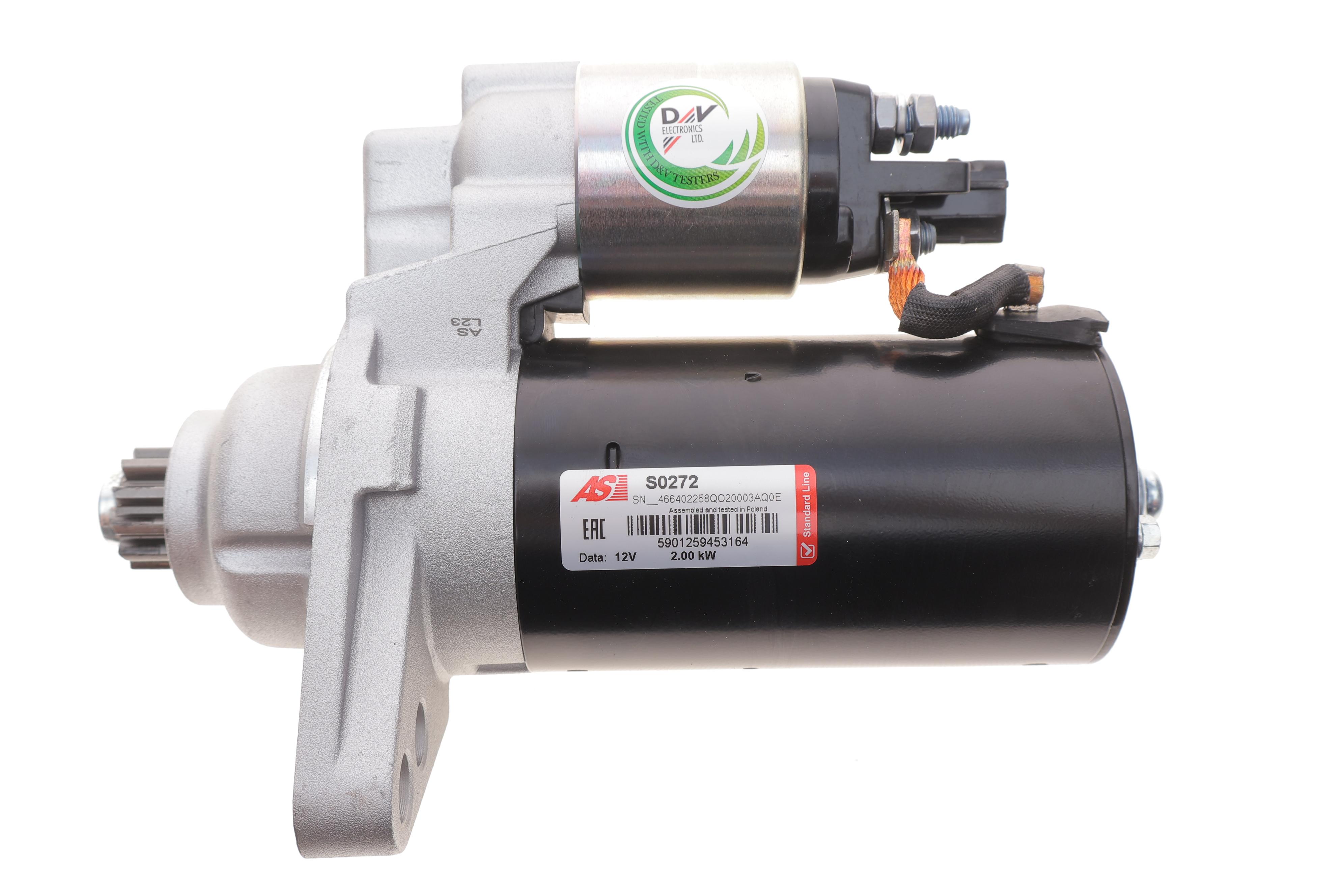 Стартер VW Caddy 09-/Golf 1.6-2.0 D 09-16/Skoda Octavia 09-13 (12V/1.7 kw) (z=11)