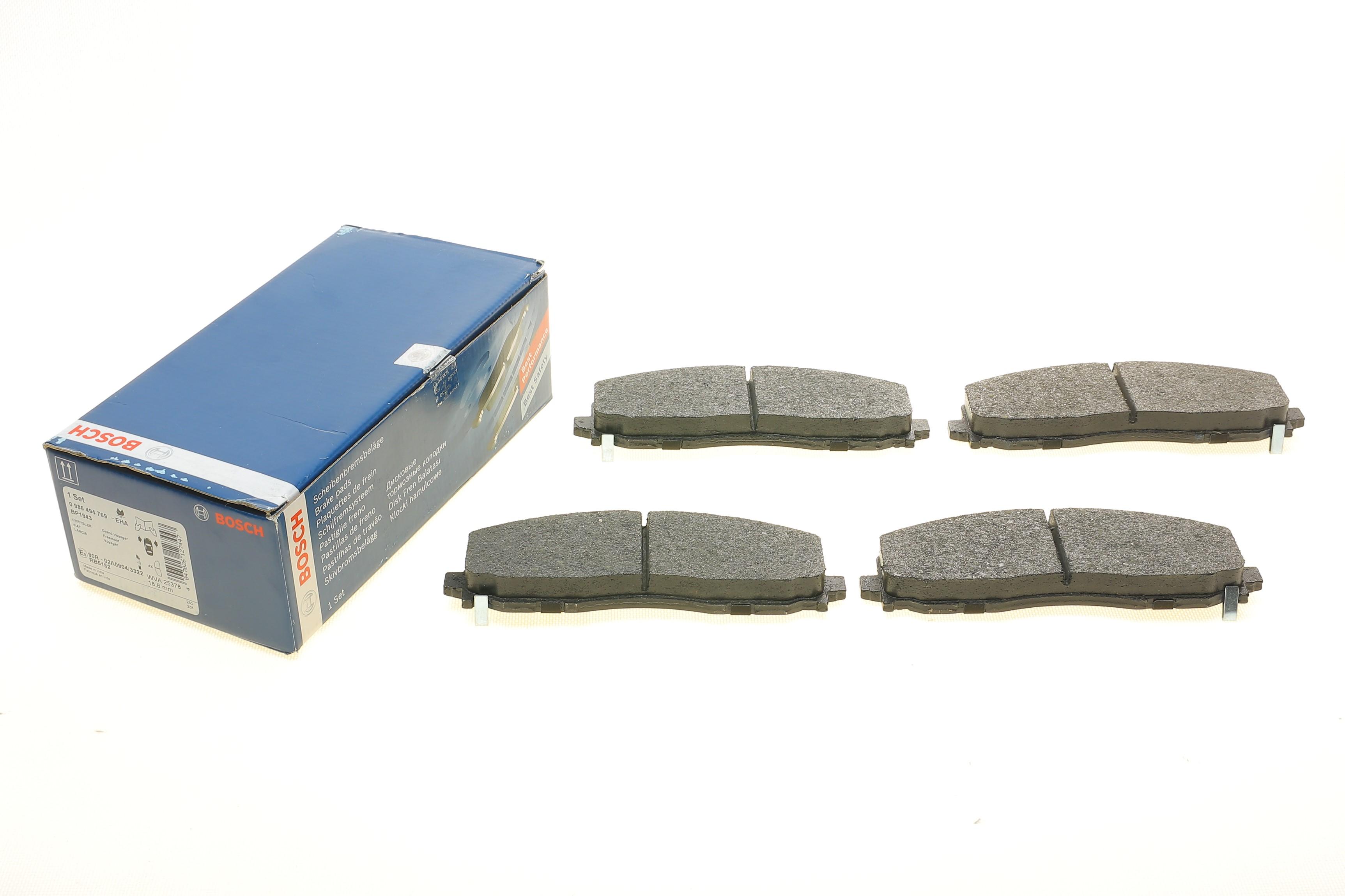 Колодки тормозные (передние) Jeep Wrangler 2.0/2.2 17-