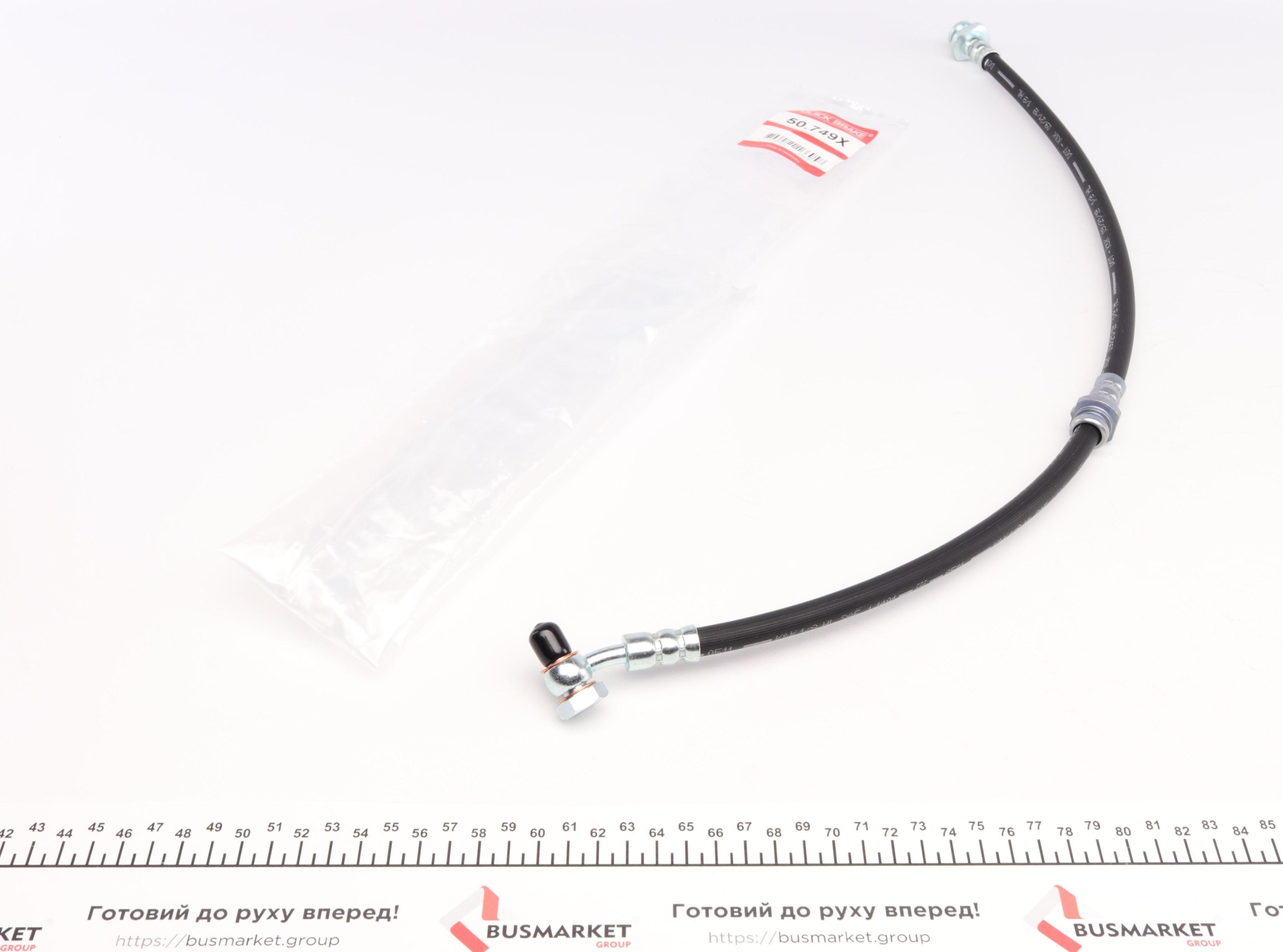 Шланг гальмівний (передній) Nissan Qashqai/Renault Kadjar 13- (R) (602mm) M10x1/M10x1