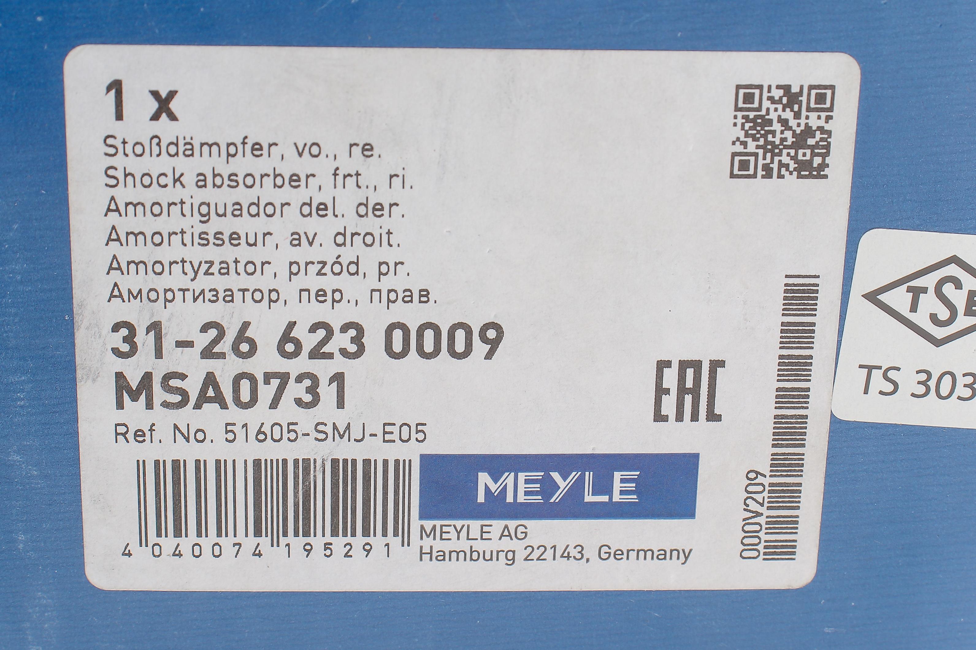 Амортизатор (передний) Honda Civic VIII 05- (R)