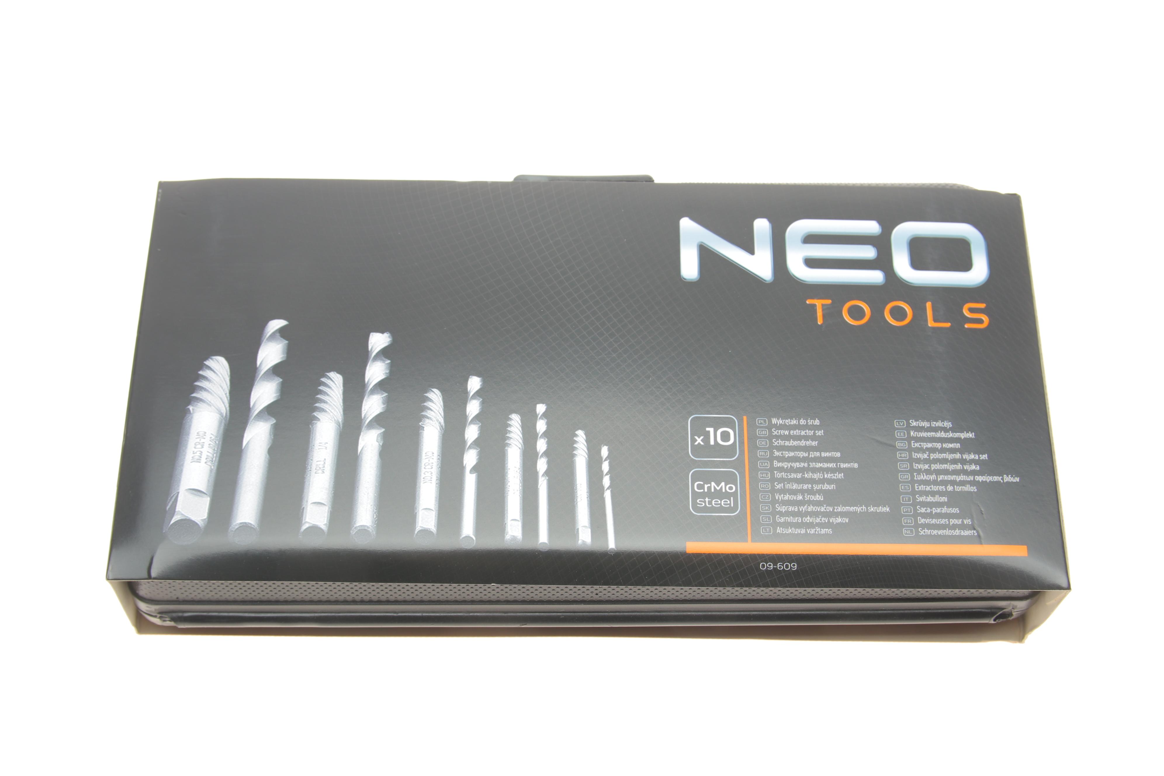 Набір екстракторів для вилучення зламаних/пошкоджених болтів/шпильок (10шт) M3-M18