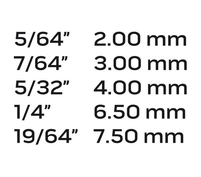 Набір екстракторів для вилучення зламаних/пошкоджених болтів/шпильок (10шт) M3-M18