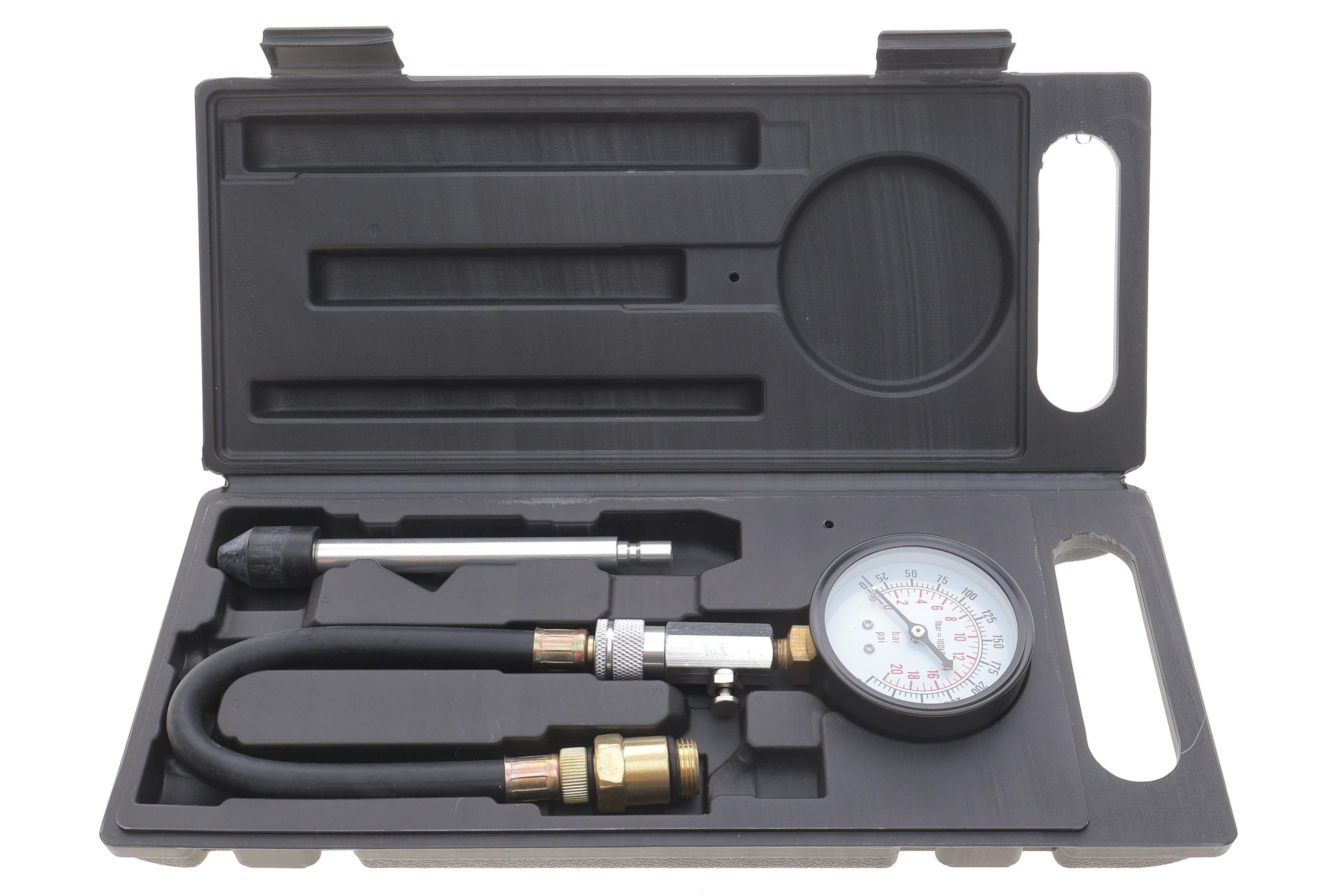 Набір інструментів для перевірки компресії в циліндрах бензинових двигунів