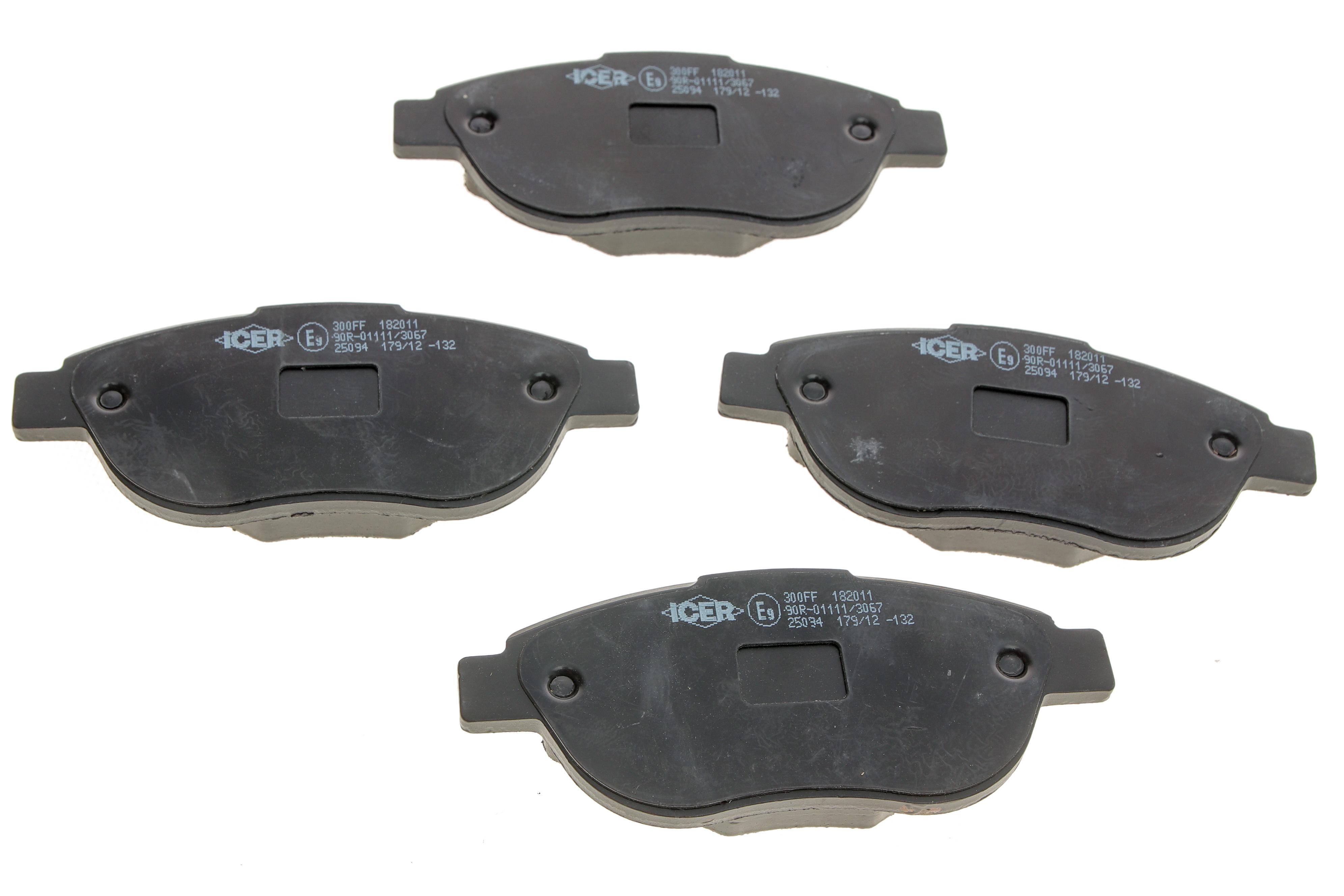 Колодки гальмівні (передні) Citroen C3 09-/C4 04-12/Peugeot 207 07-/307 03-12/1007 05-