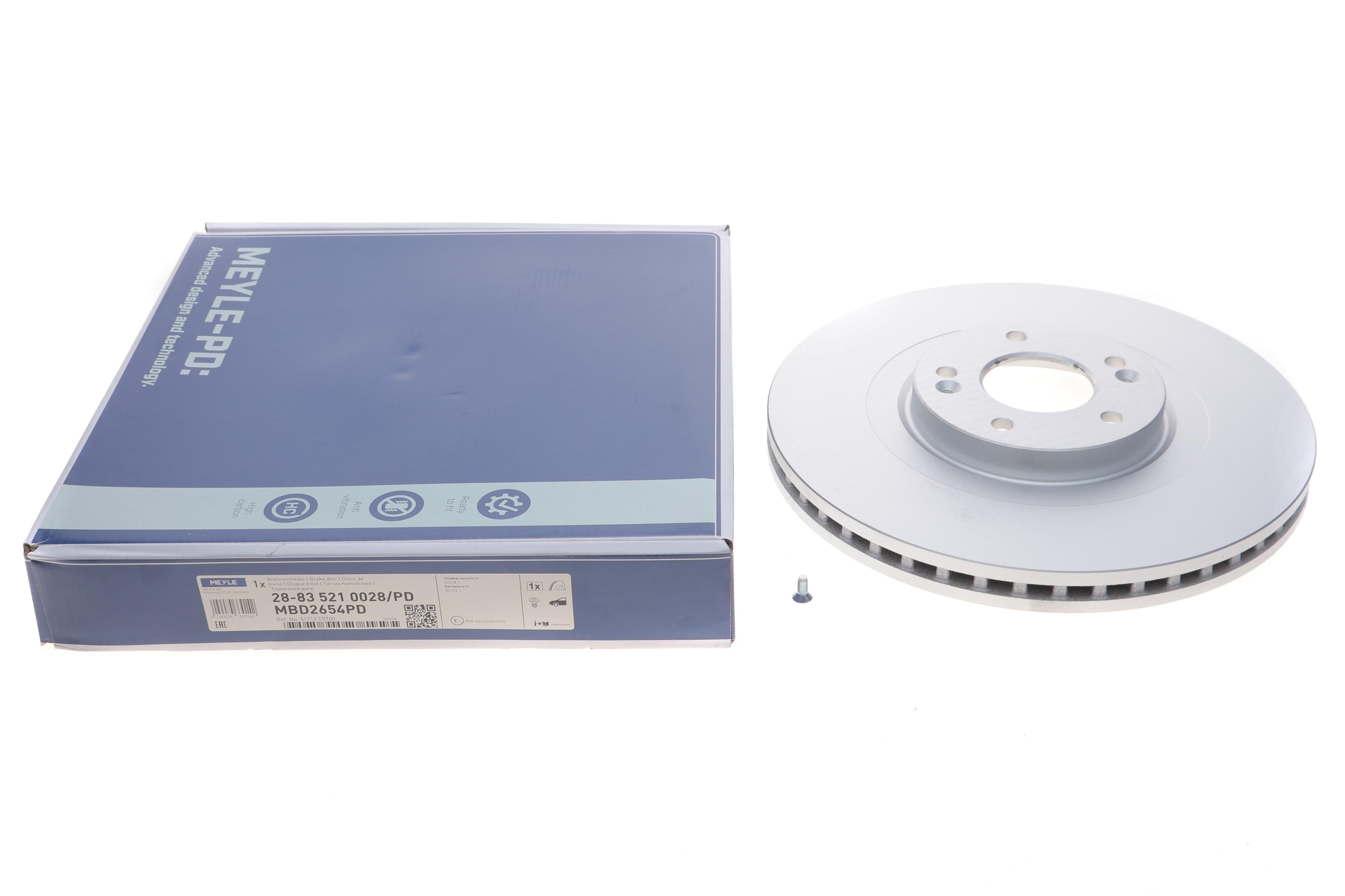 Диск тормозной (передний) Kia Sorento 15-/Hyundai Santa Fe 18- (340х30) (вентилируемый)