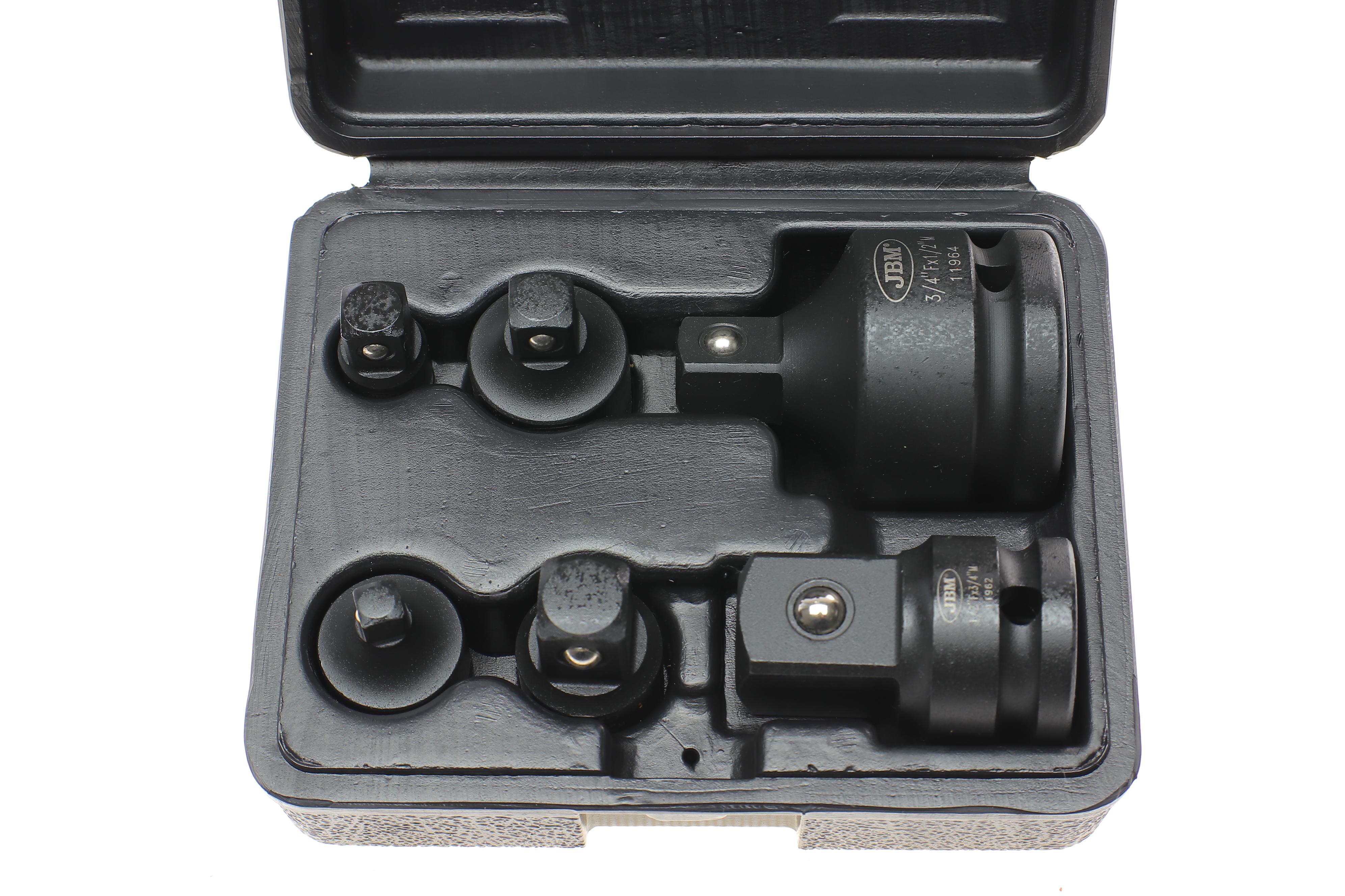 Набір ударних перехідників 1/2"-1/4"-3/8" 6 од.