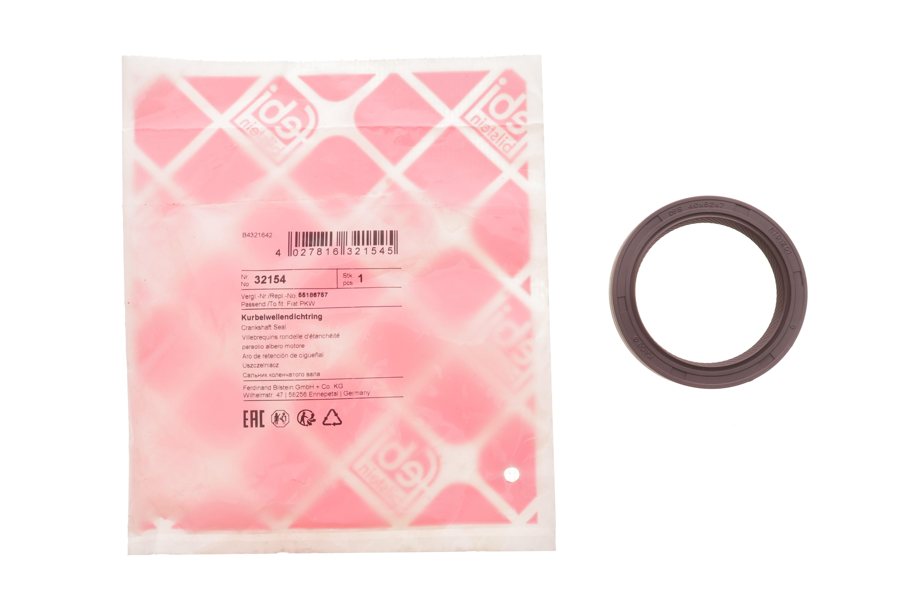 Сальник коленвала (передний) Opel Combo 1.3CDTi 05- (40x52x7)