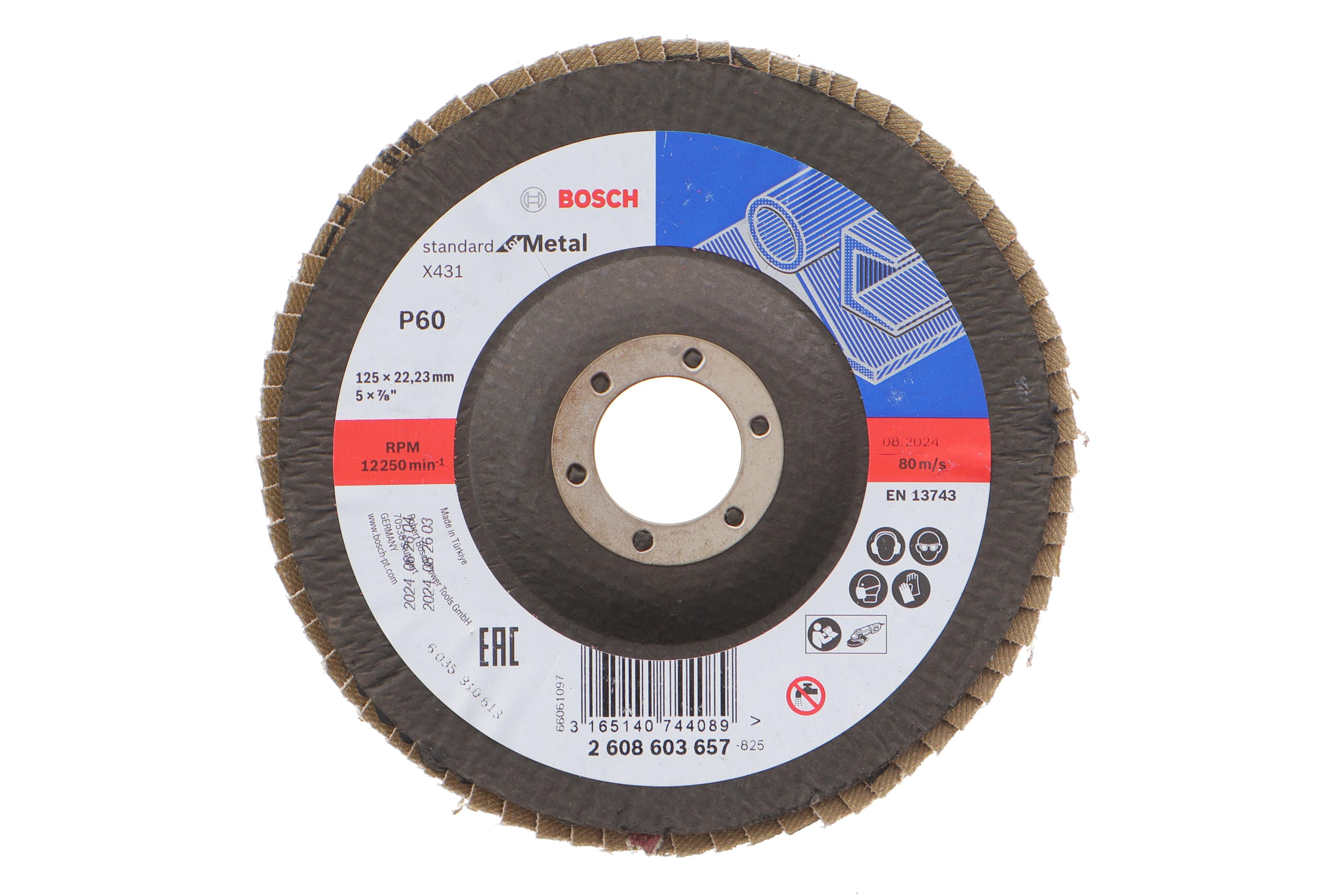 Круг зачисний 125x5x22,23 мм P60 X431 Standard for Metal