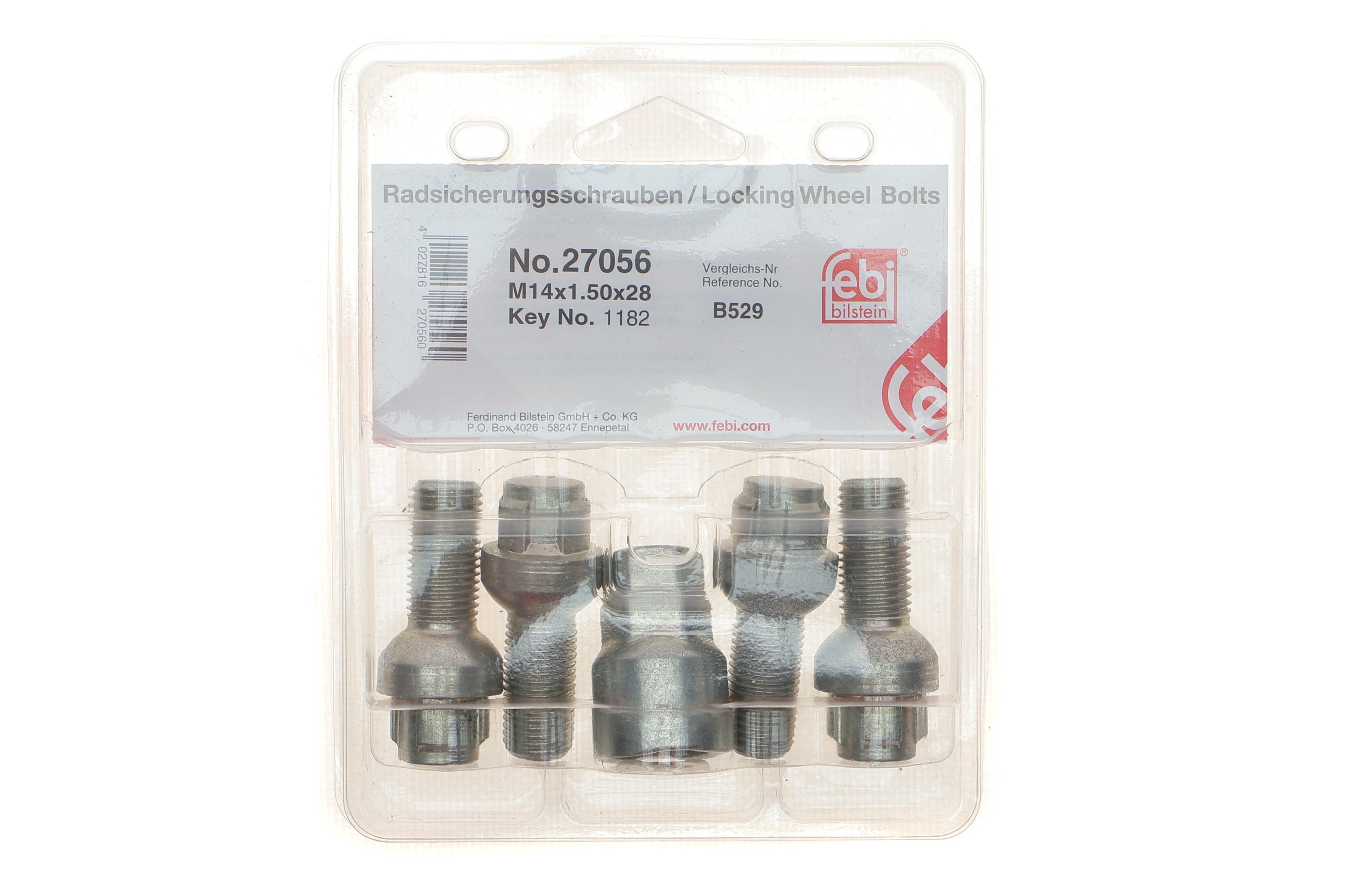 Комплект болтов колесных VW Caddy III/ T4/ T5  (M14x1.5mm)