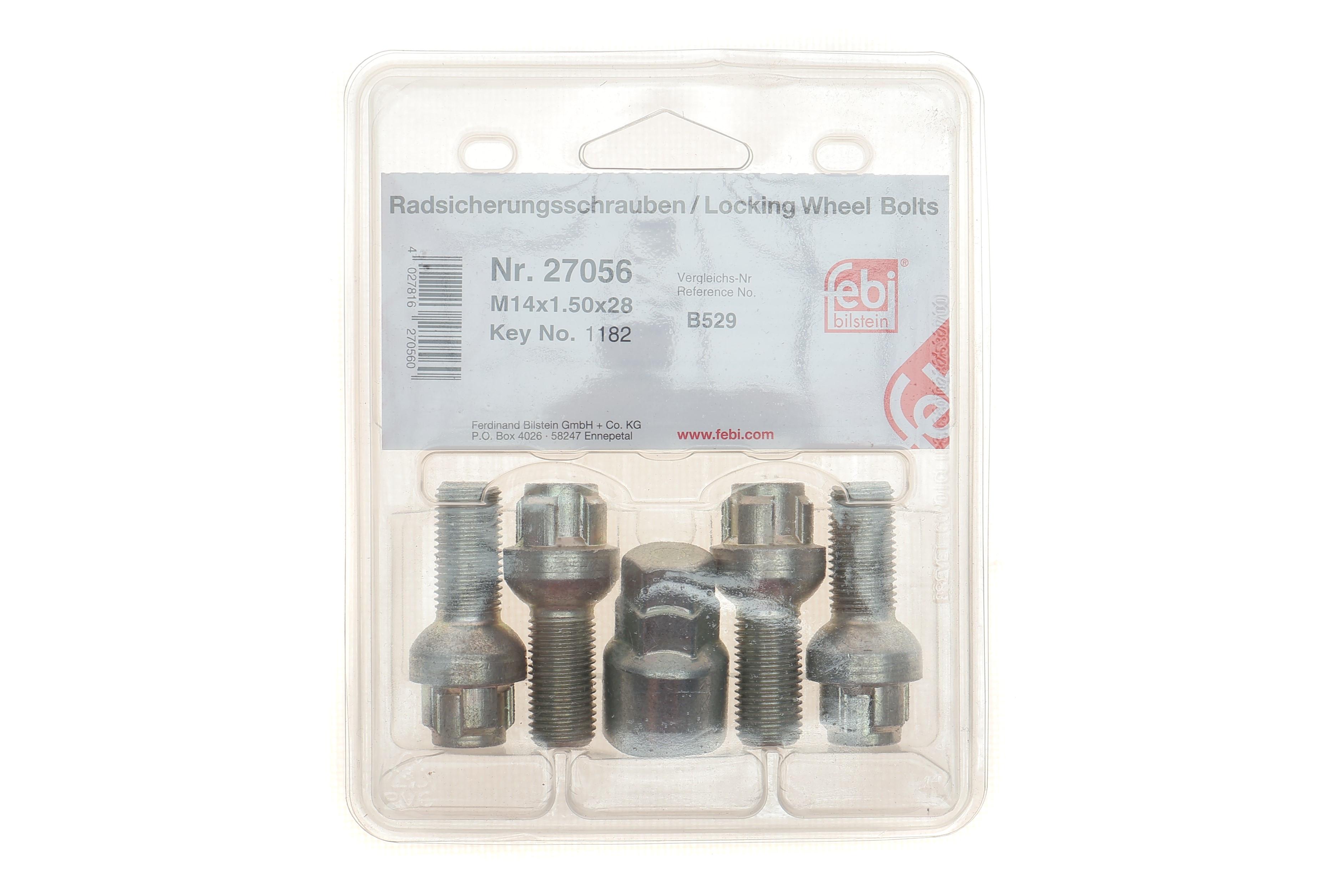 Комплект болтов колесных VW Caddy III/ T4/ T5  (M14x1.5mm)