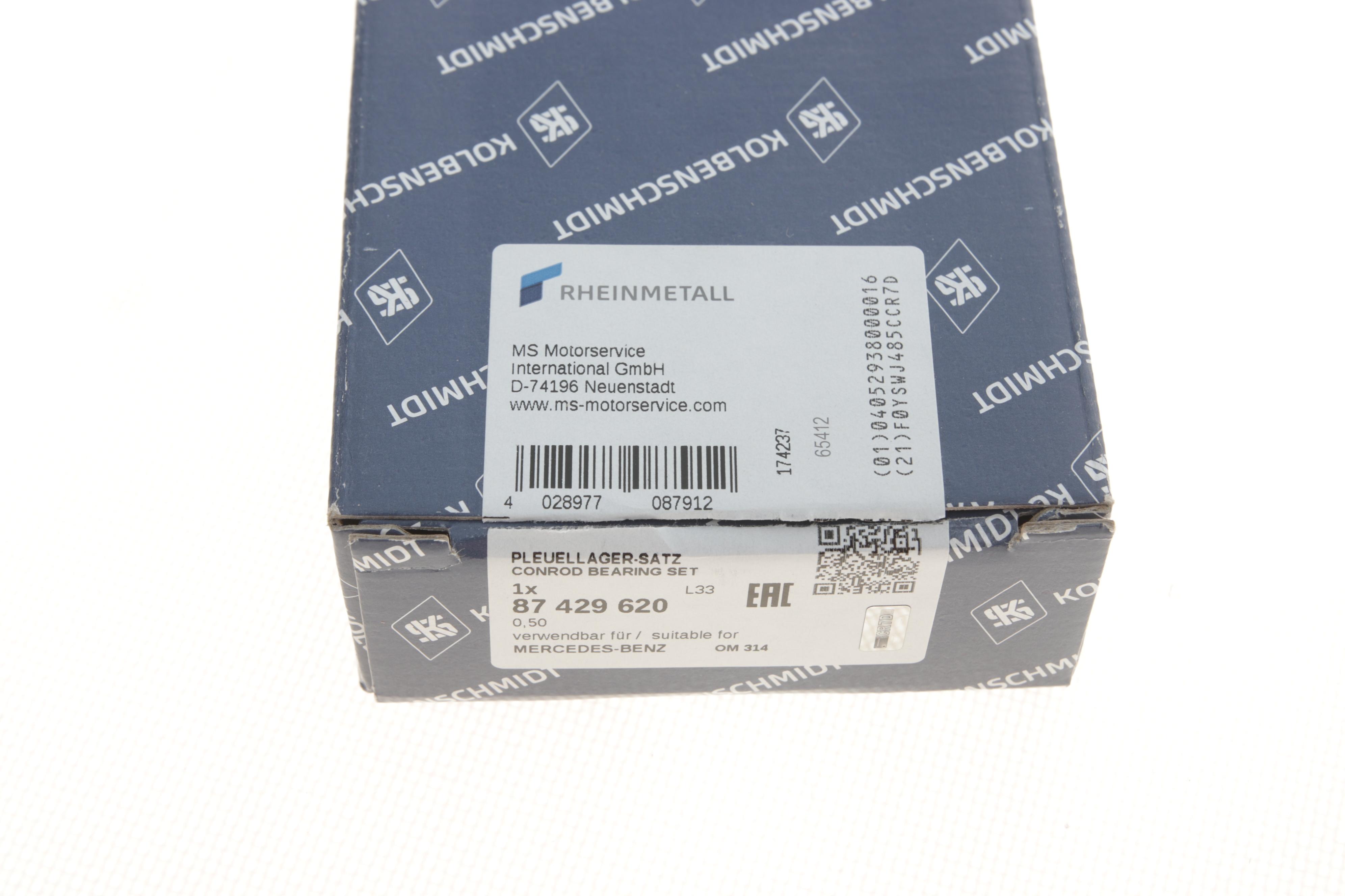 Вкладиші шатунні MB 609 OM364 (+0,5)