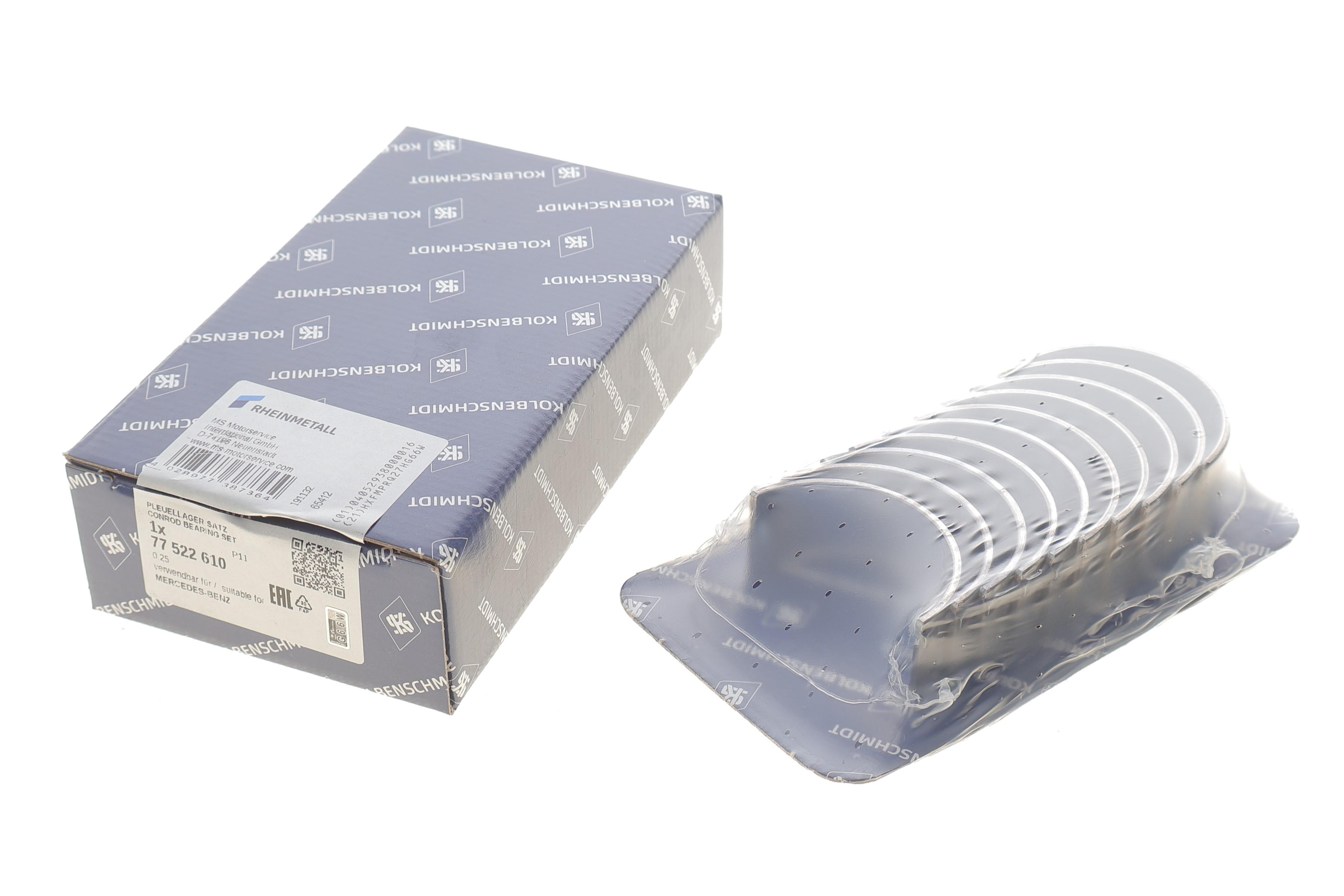 Вкладыши шатунные MB Sprinter 2.7CDI (+0.25)