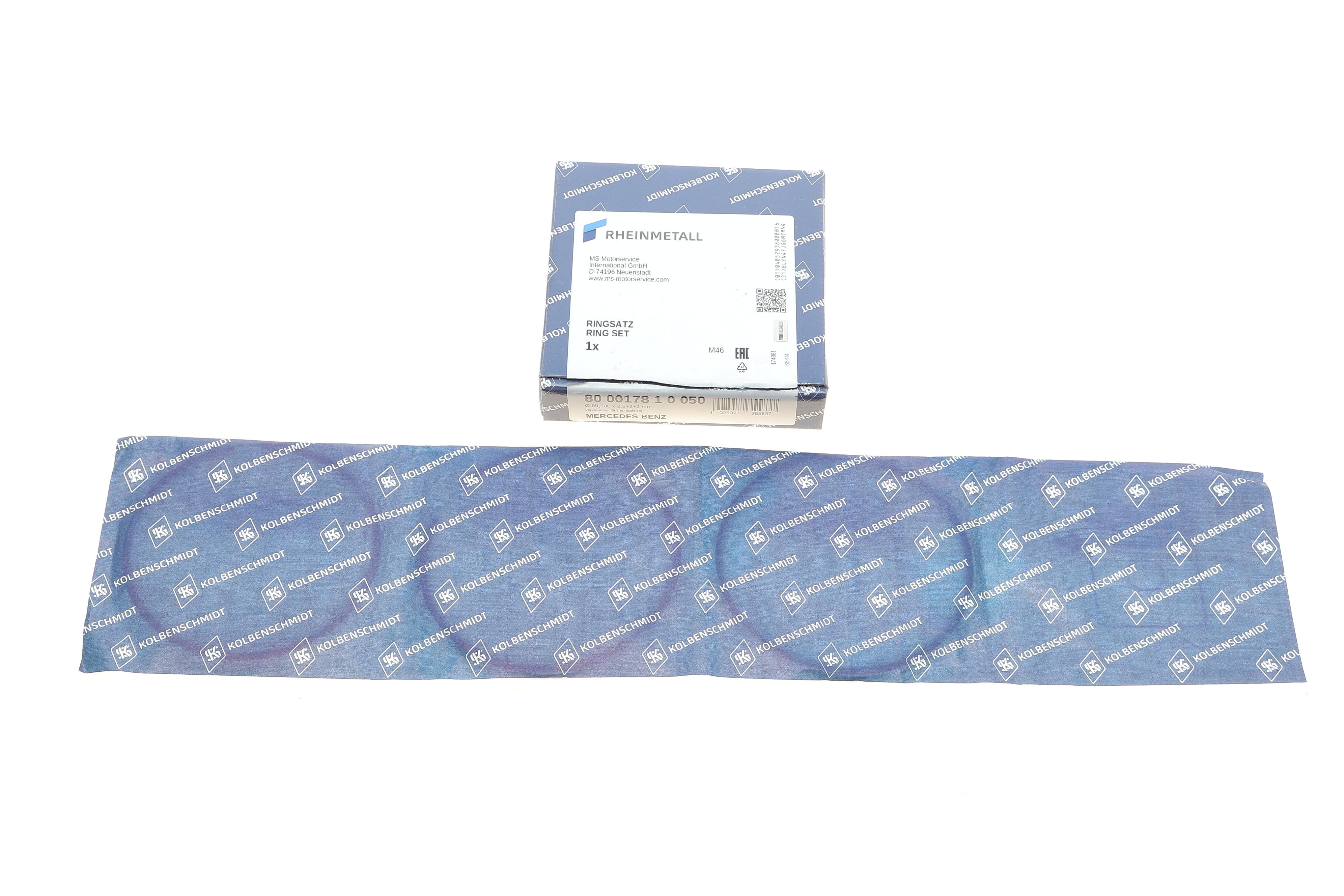 Кільця поршневі MB Sprinter OM602 2.9TDI (89.50mm/+0.5) (2.5-2-3)