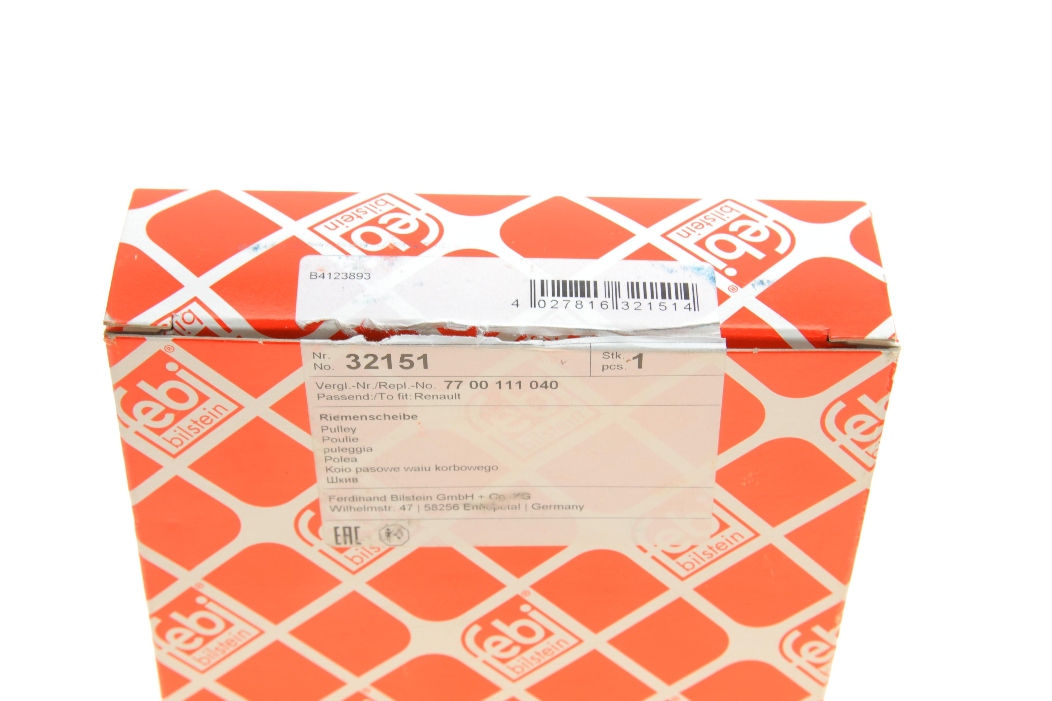 Шків насосу ГПК Renault Trafic 1.9dCi 01- (6PK)