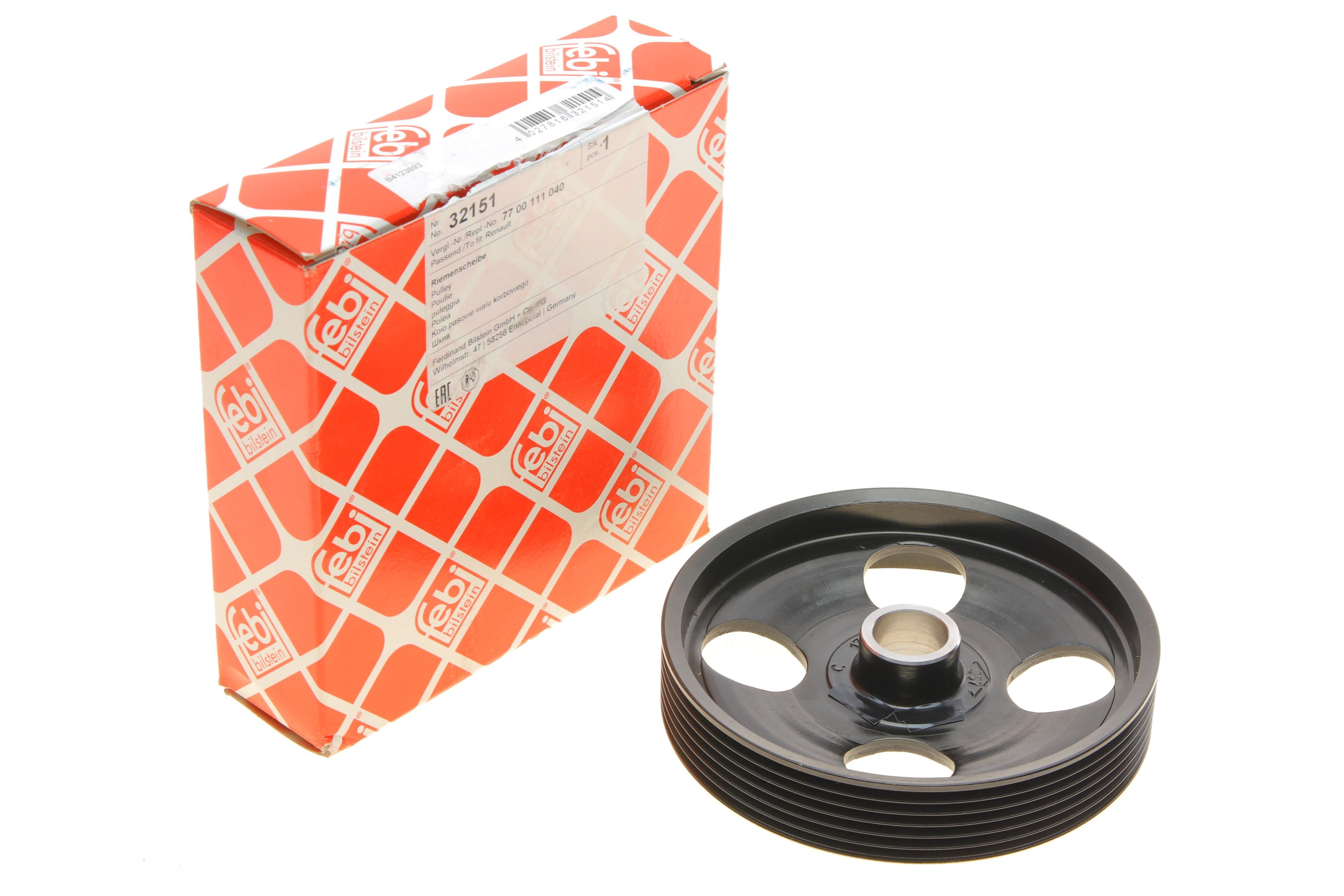 Шкив насоса ГУР Renault Trafic 1.9dCi 01- (6PK)