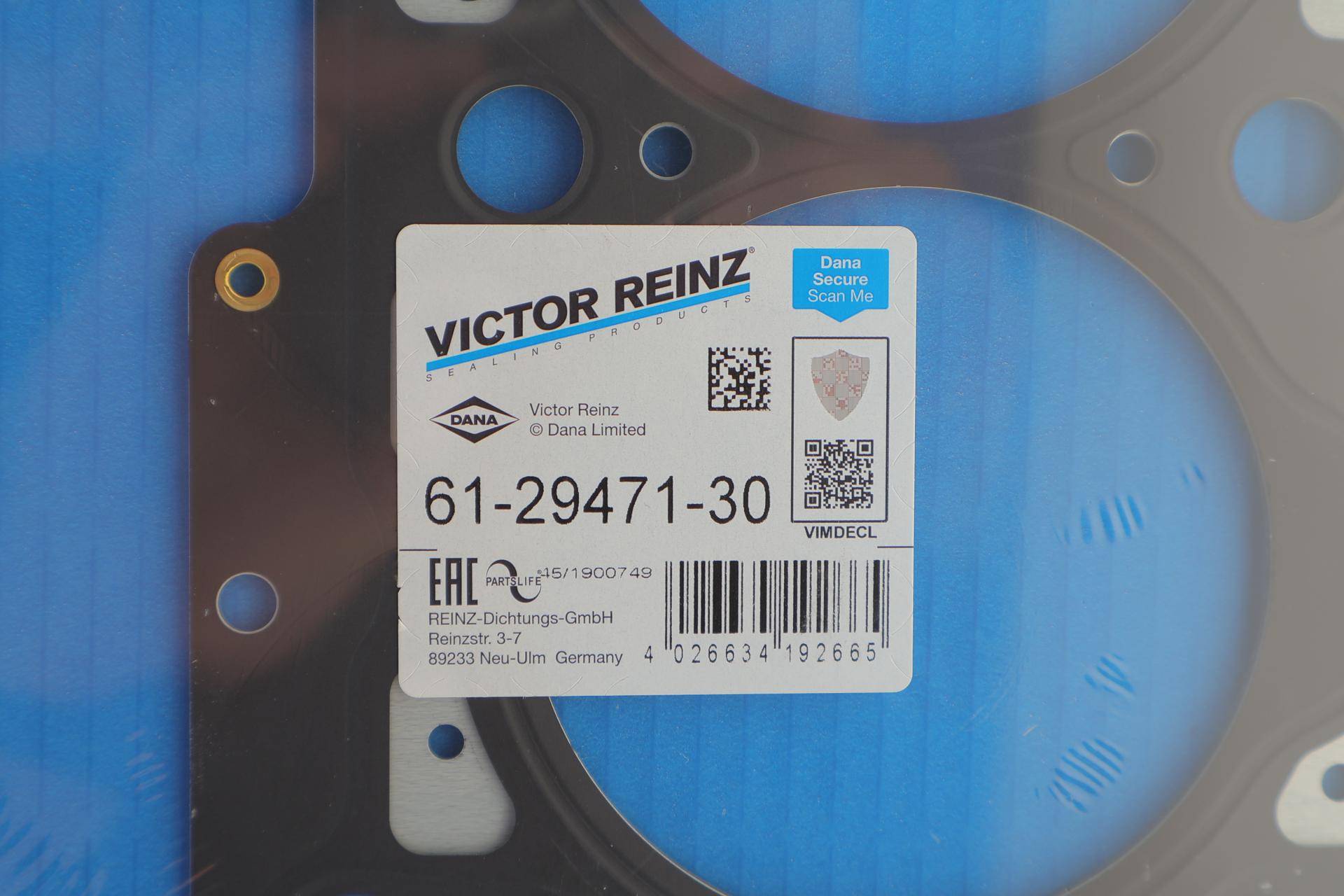 Прокладка ГБЦ VW T4 2.4D, Ø81,00mm, 1,53mm, (1 метка), AAB/AJA