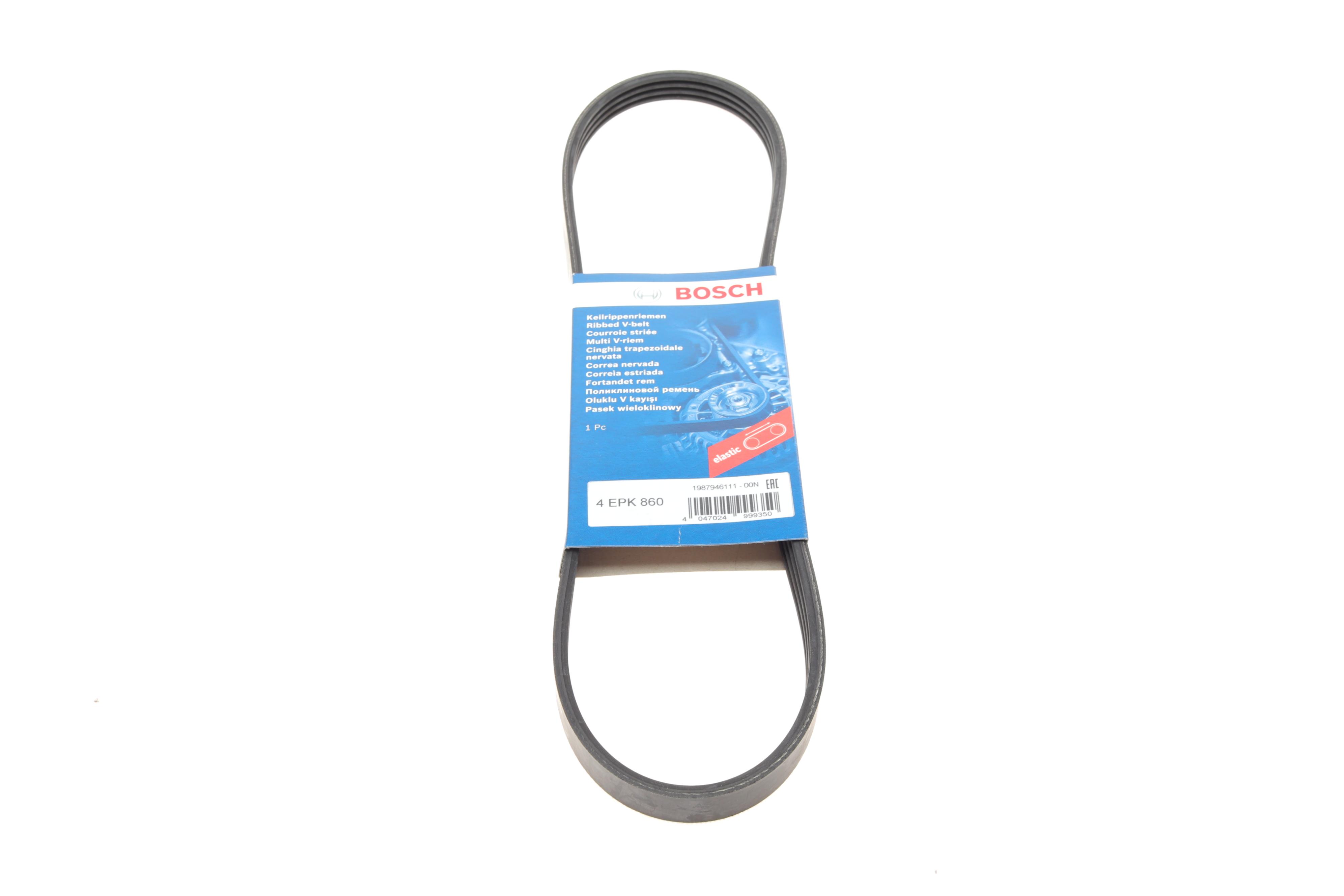 Ремінь генератора BMW 3 (E46/E90)/5 (E60)/6 (E63)/X3 (E83)/X5 (E53) 03-11 (M57) (4PK860)
