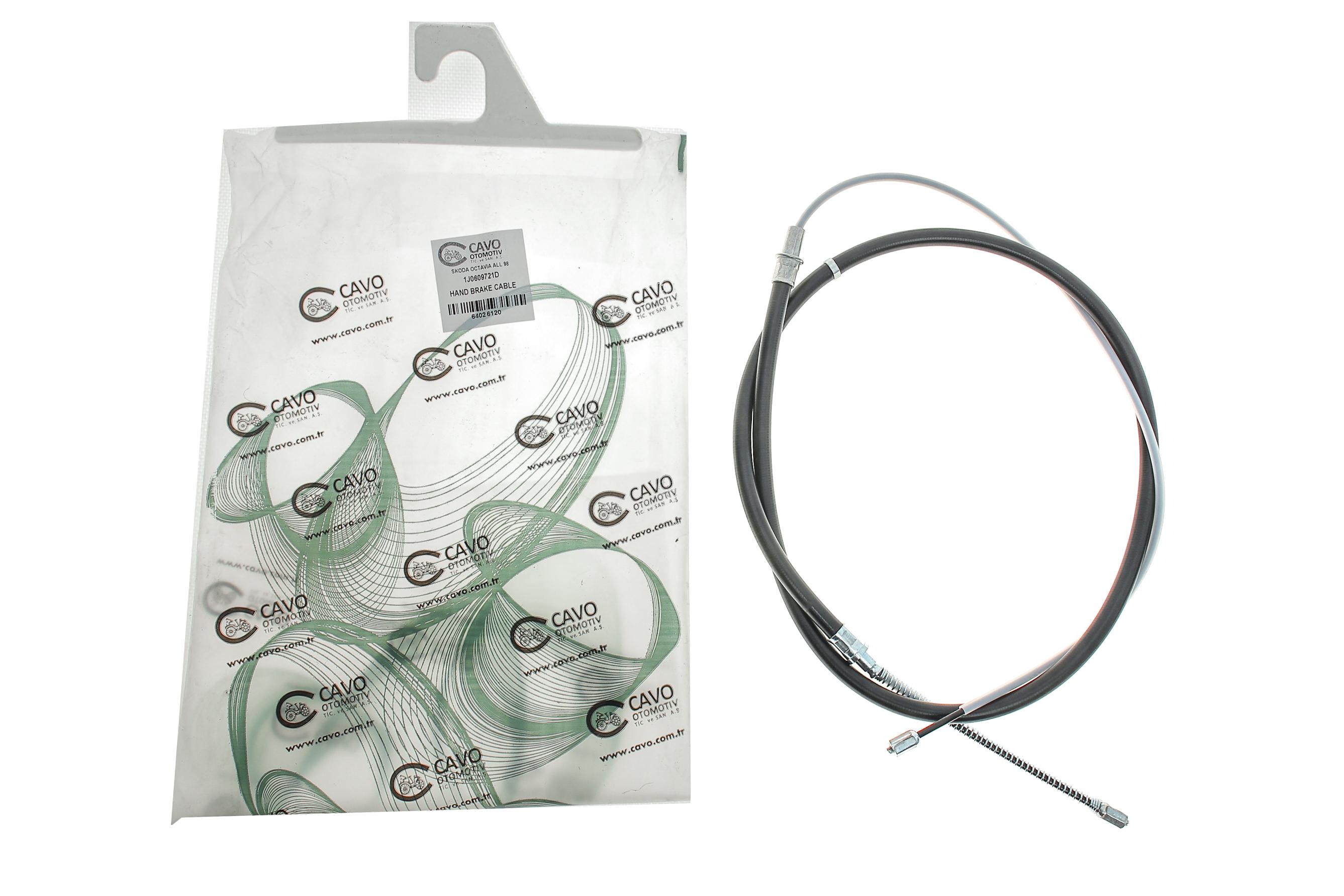Трос ручника Skoda Octavia 1.6-2.0 96-10 (1620/940 мм)
