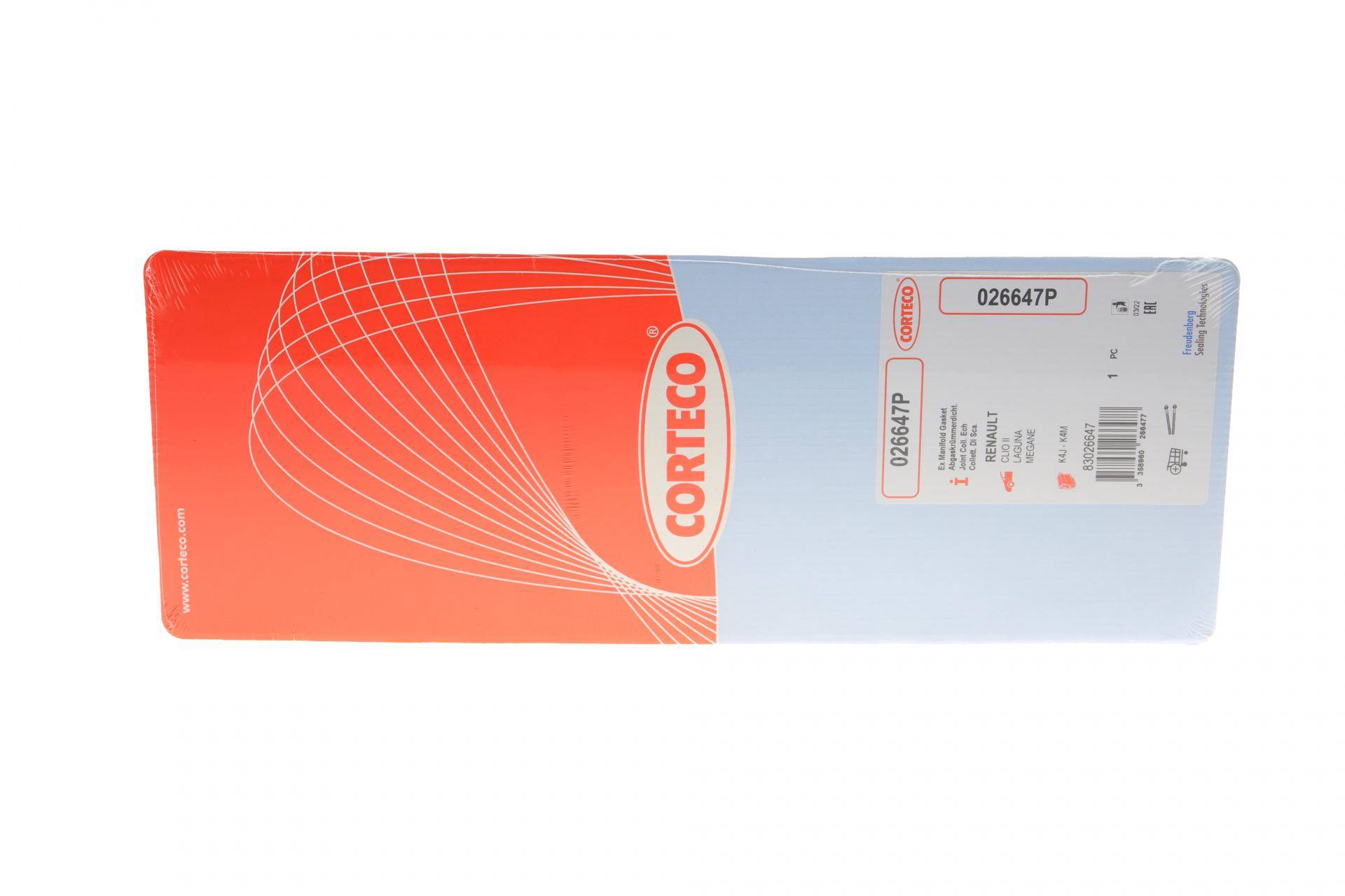 Прокладка колектора випускного Renault Kangoo 1.6 01- (металічна)