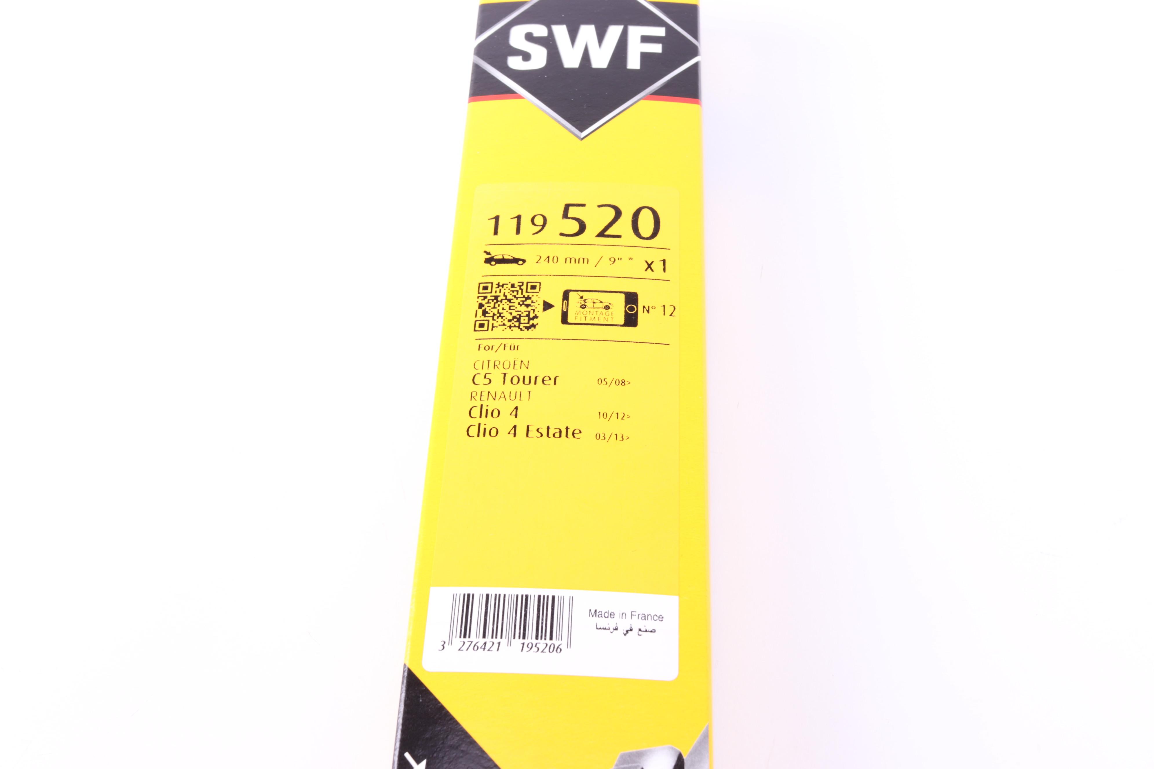 Щітка склоочисника (задня) (240mm) Citroen C5 III/Renault Clio IV 08-