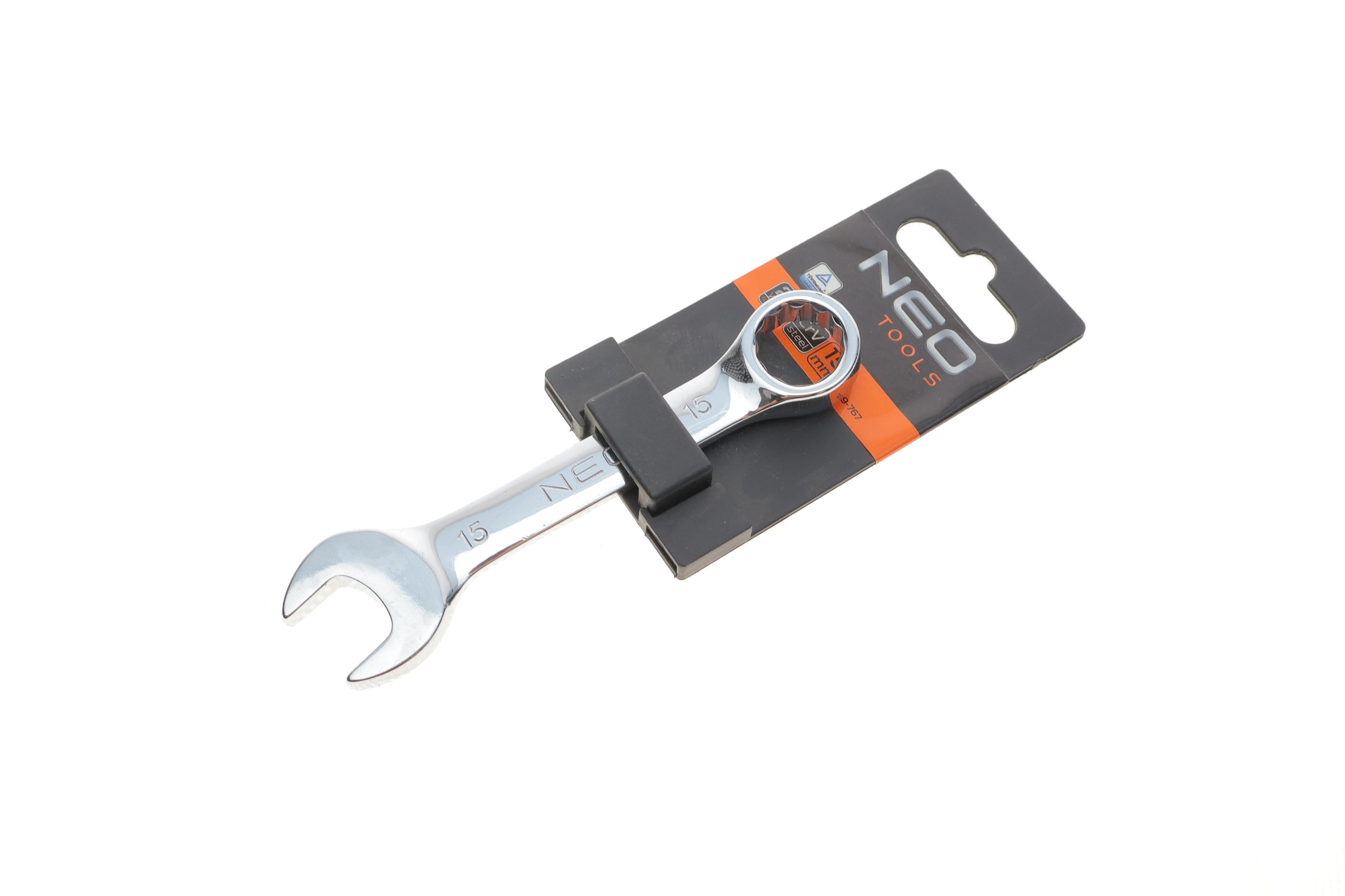 Ключ ріжково-накидний 15 мм L-118 мм