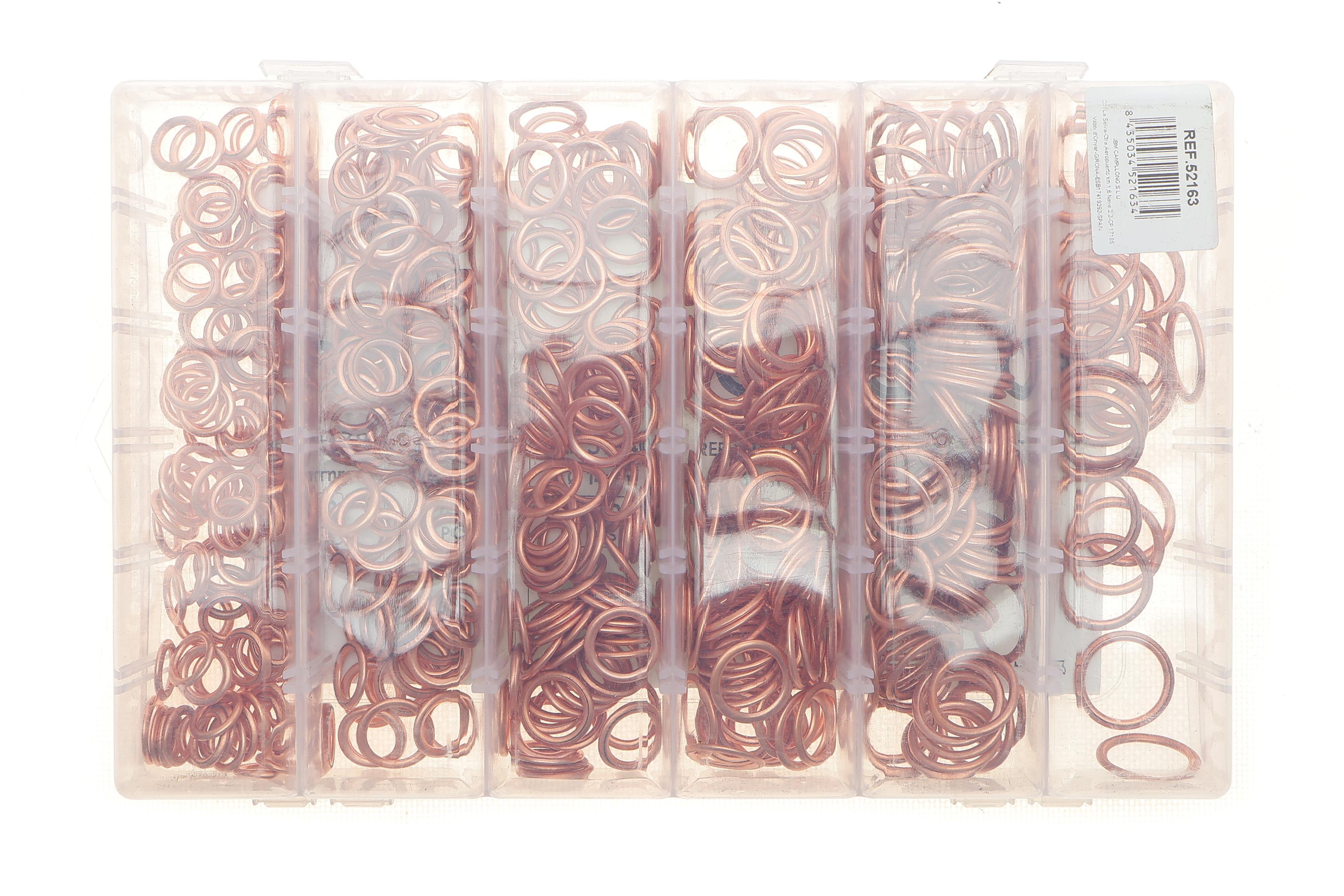 Набір шайб мідних 525 од.