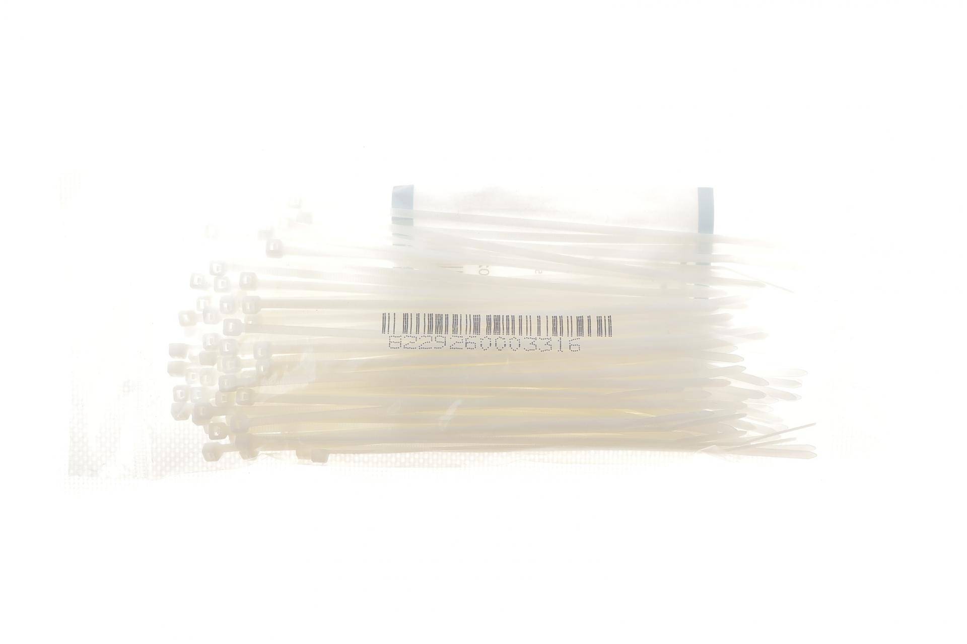 Набір стяжок пластикових 2,5x150 мм 100 од. (біла)