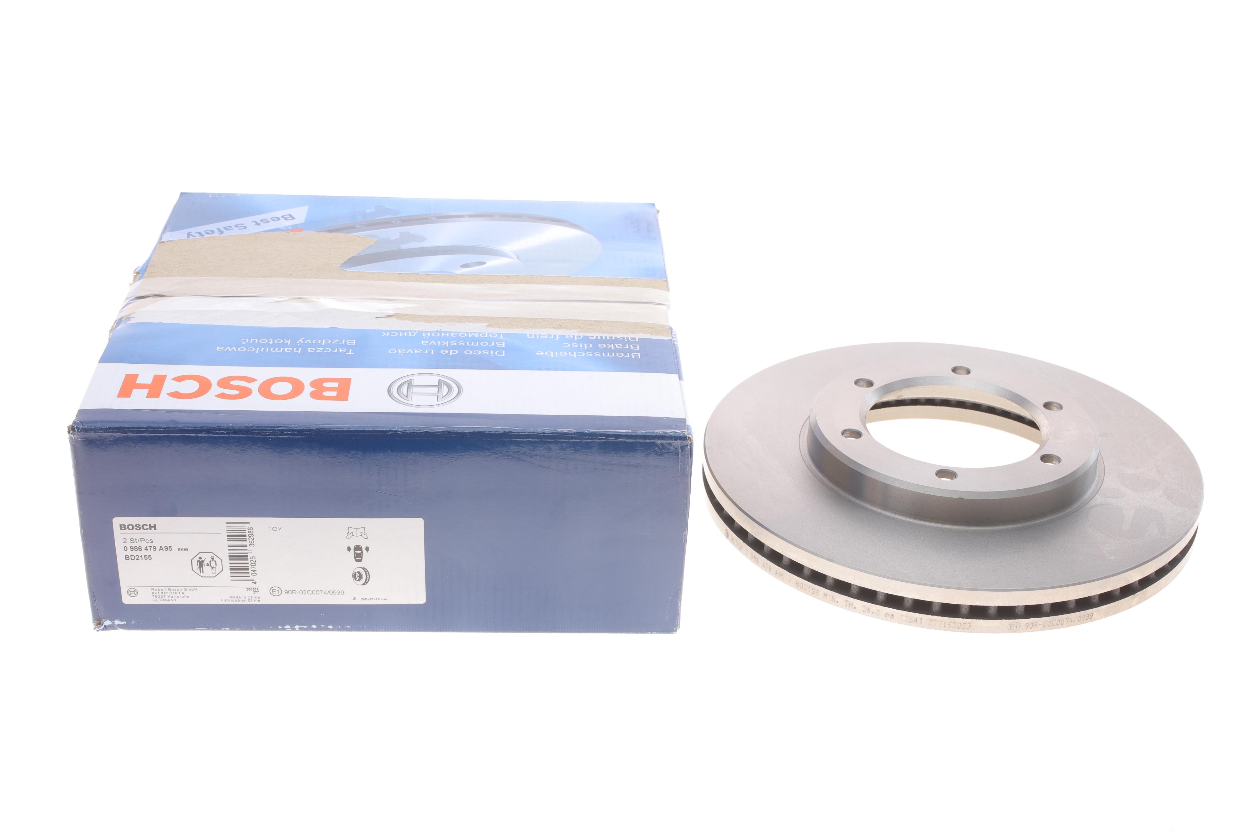 Диск гальмівний (передній) Toyota Hiace 95-12 (285x28)