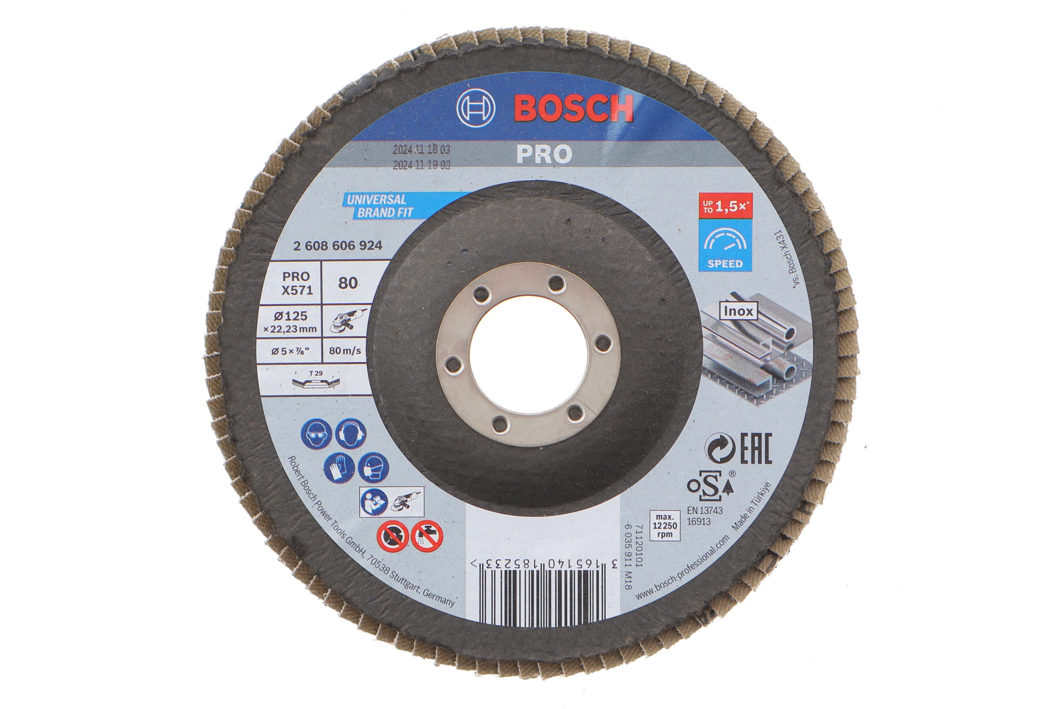 Круг зачисний 125x5x22,23 мм P80 Best for Metal