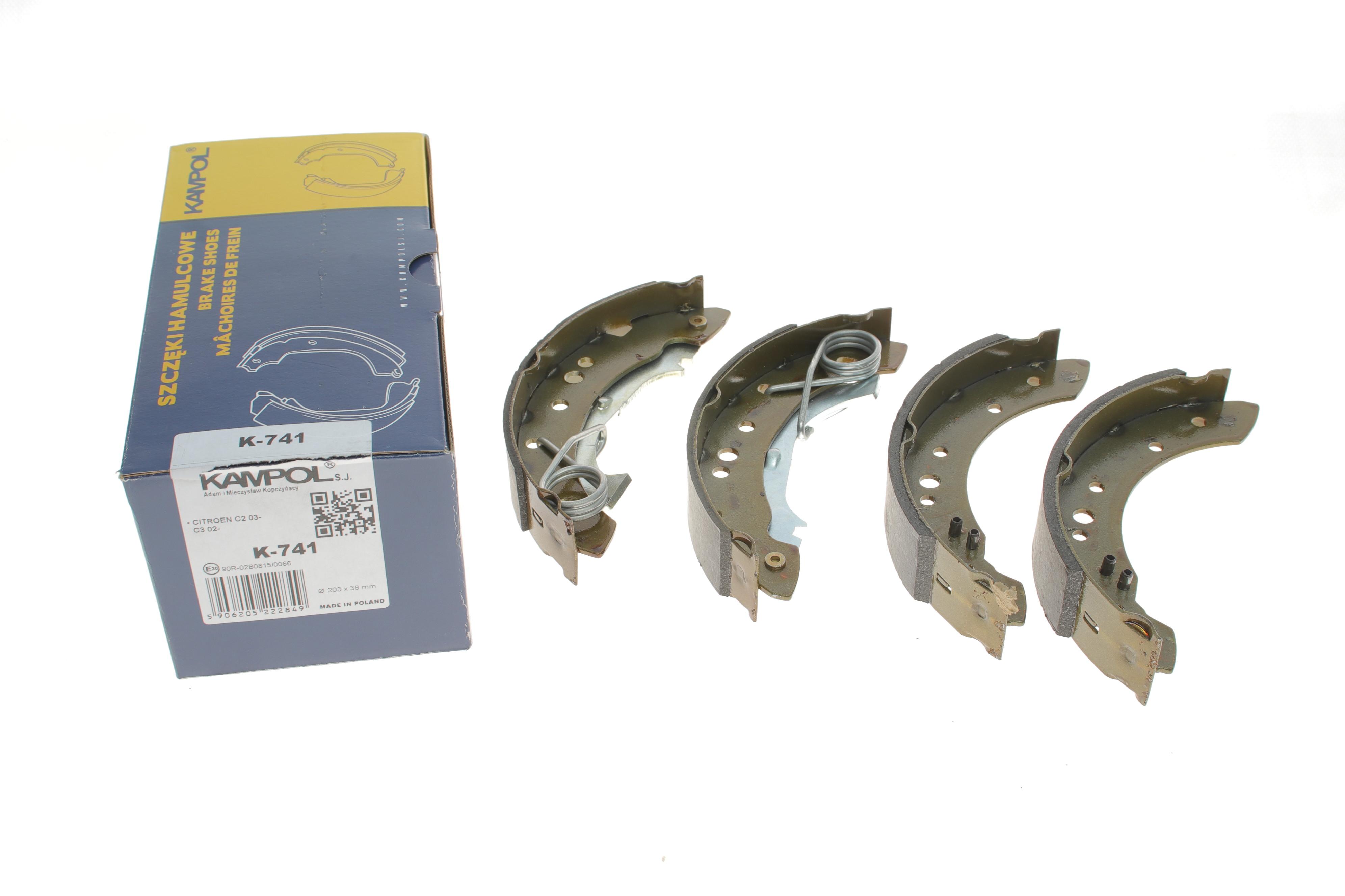 Колодки гальмівні (задні) Citroen C2/C3 02- (барабанні) (203x38)