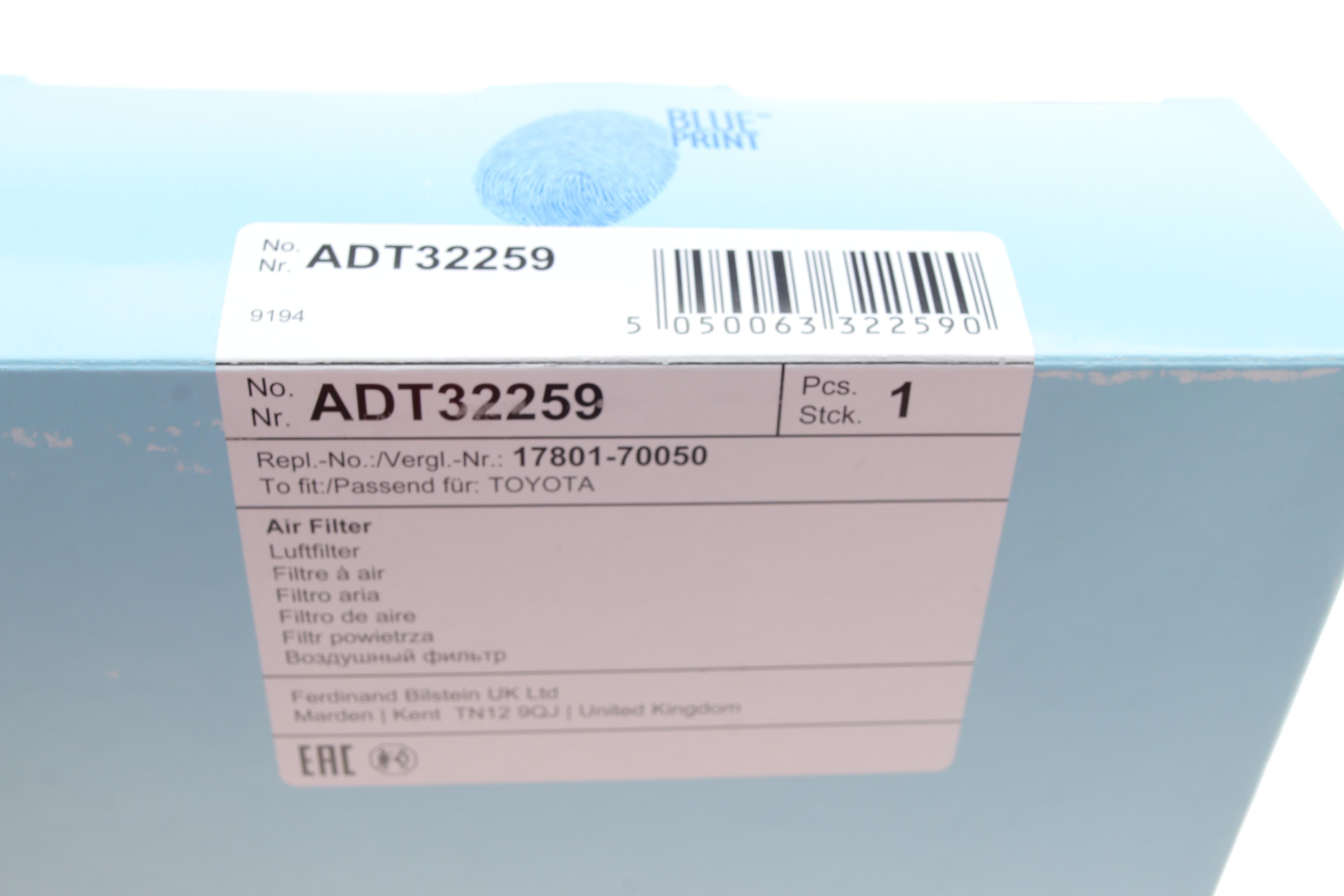 Фільтр повітряний Lexus IS/Toyota Rav4 1.8 99-05