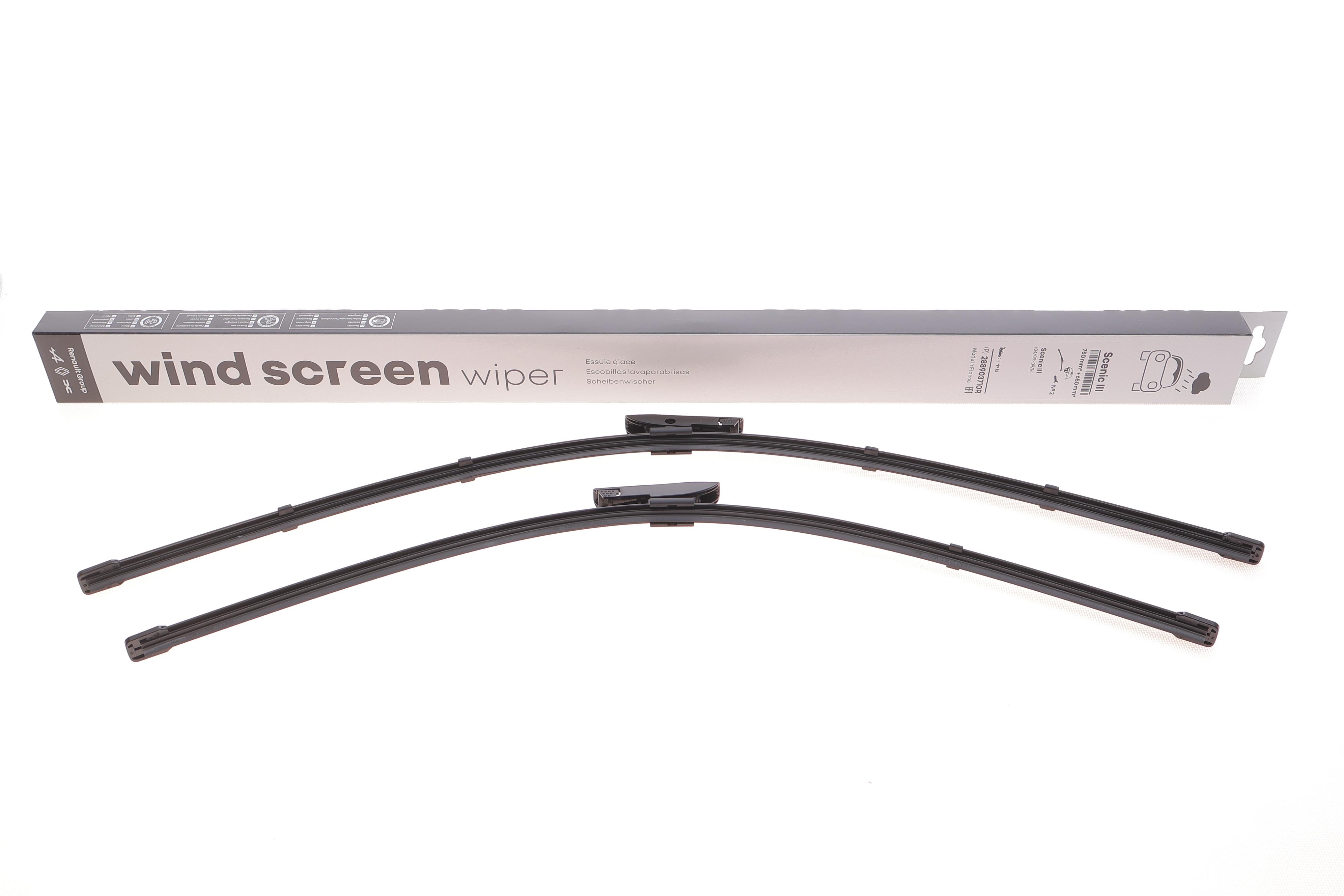Щетки стеклоочистителя (750/650mm) Renault Scenic III/Grand Scenic III 1.2-2.0 09-