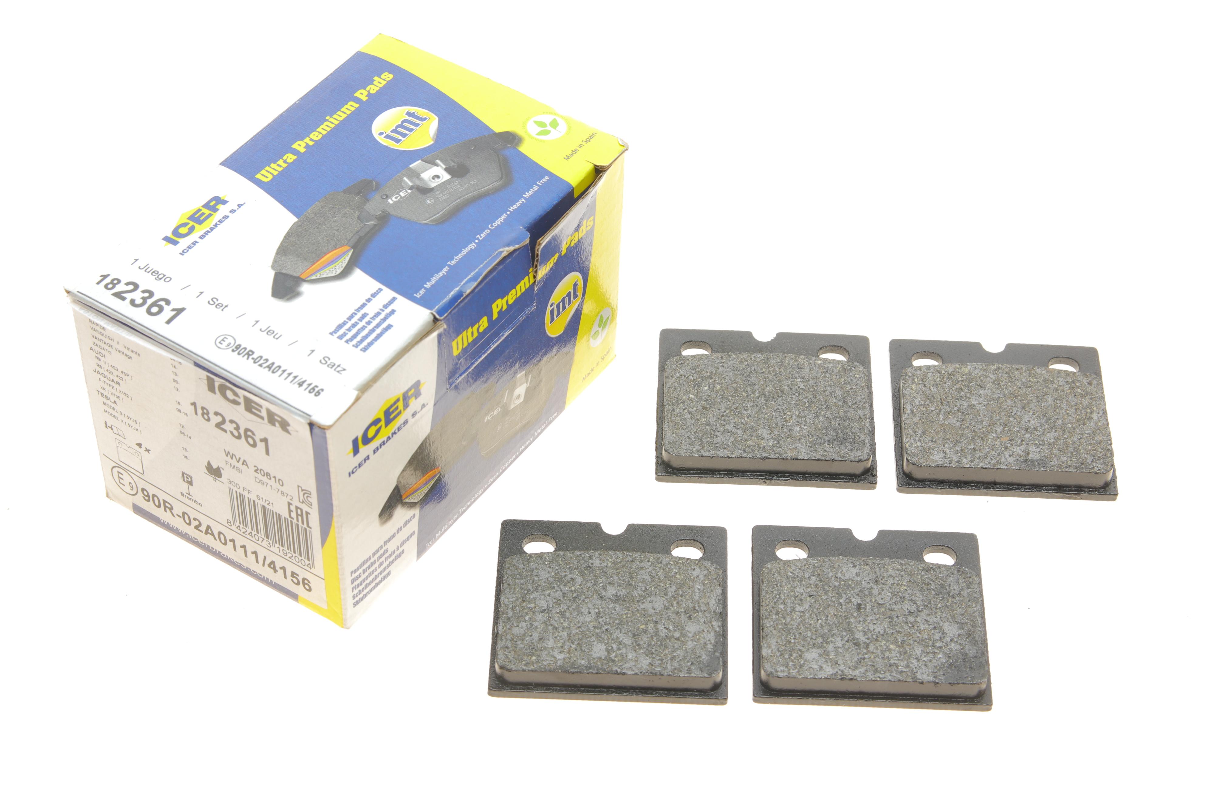 Колодки тормозные (задние) Audi R8/Tesla Model S/X 13-