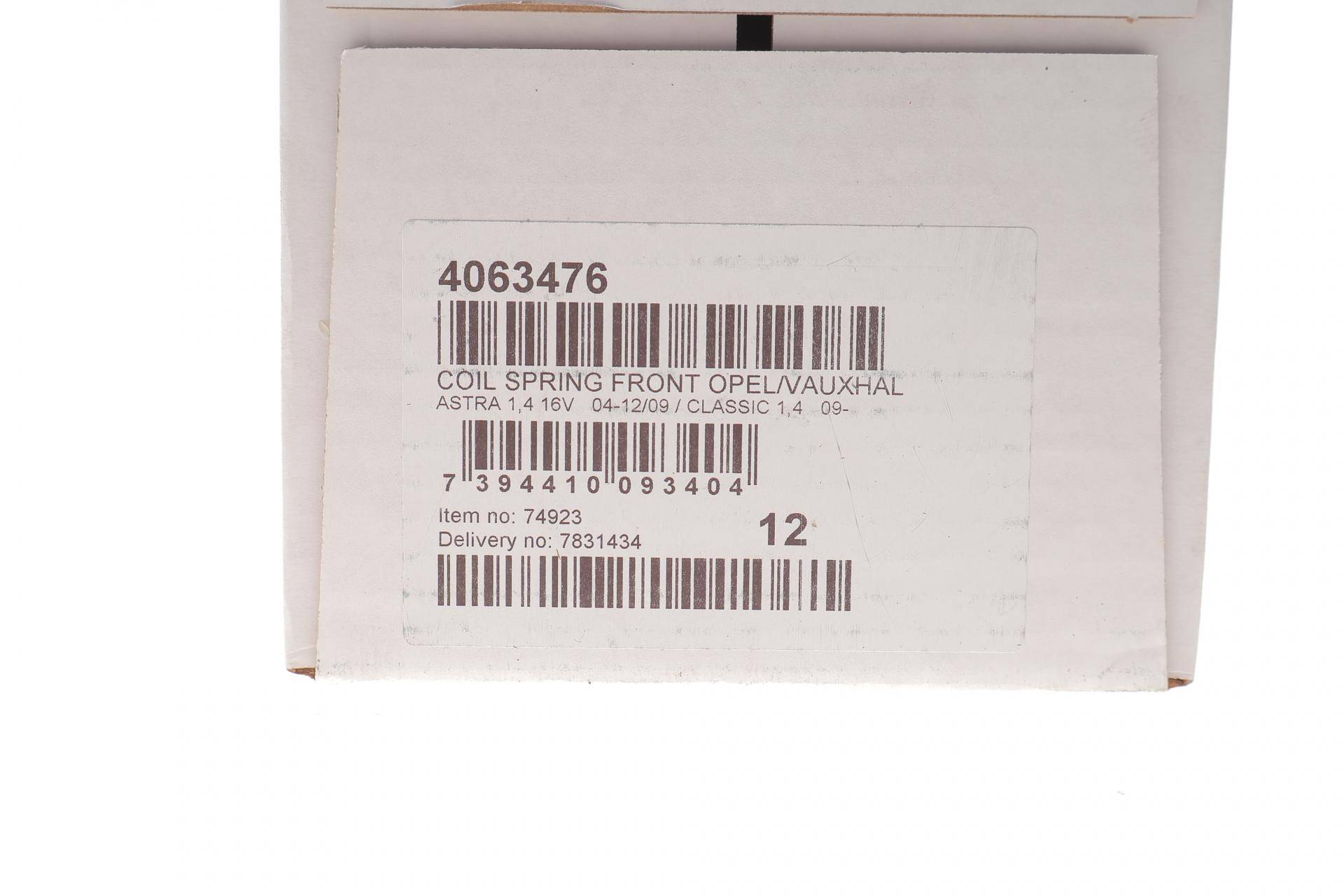 Пружина (передня) Opel Astra H 1.4 04-10 / 09- (універсал/нах.зад.частина) (без спорт.ход.части)