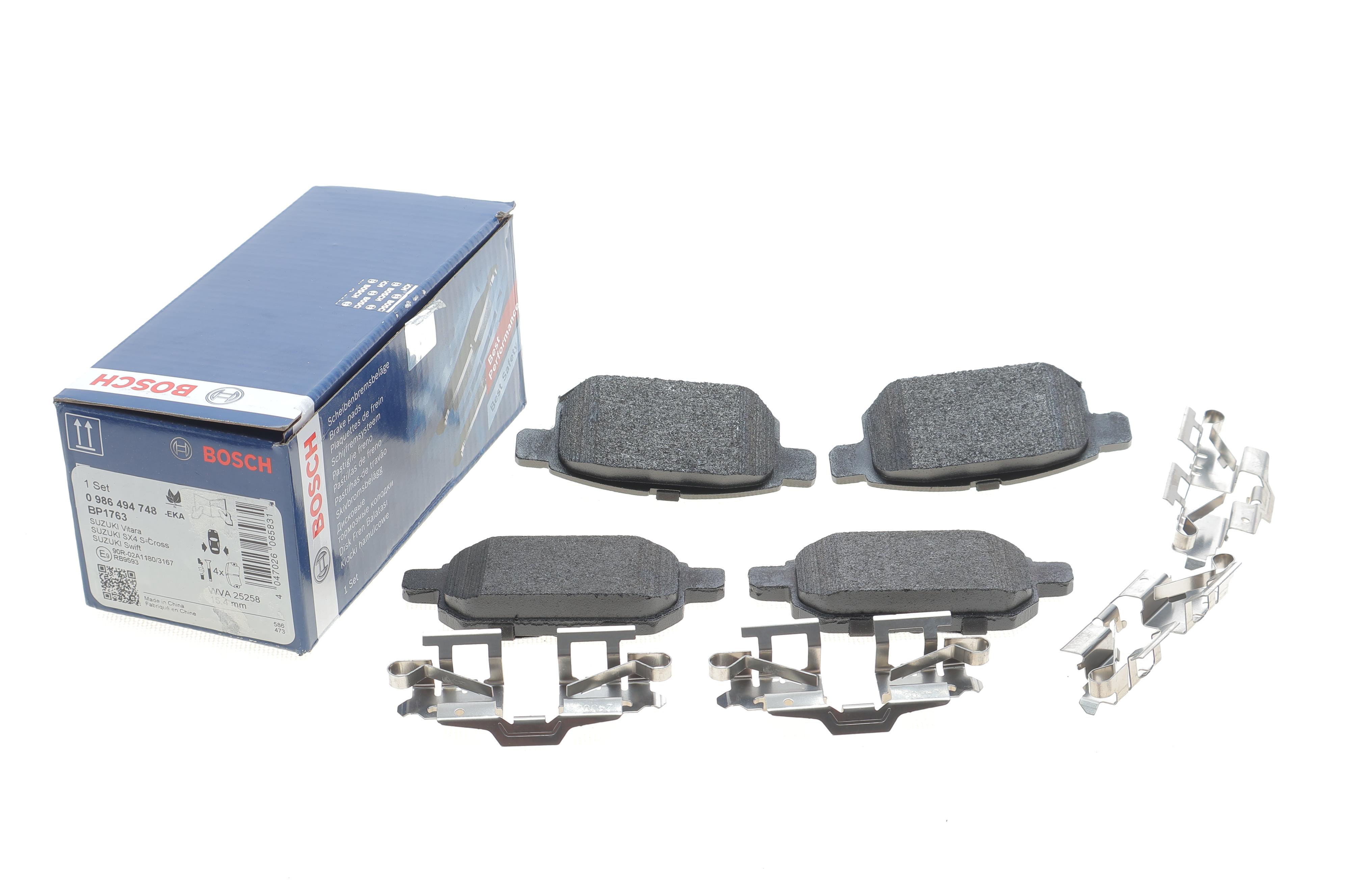 Колодки гальмівні (задні) Suzuki Vitara III 15-/SX4 S-cross 13-/Swift IV 10-/Baleno 16-