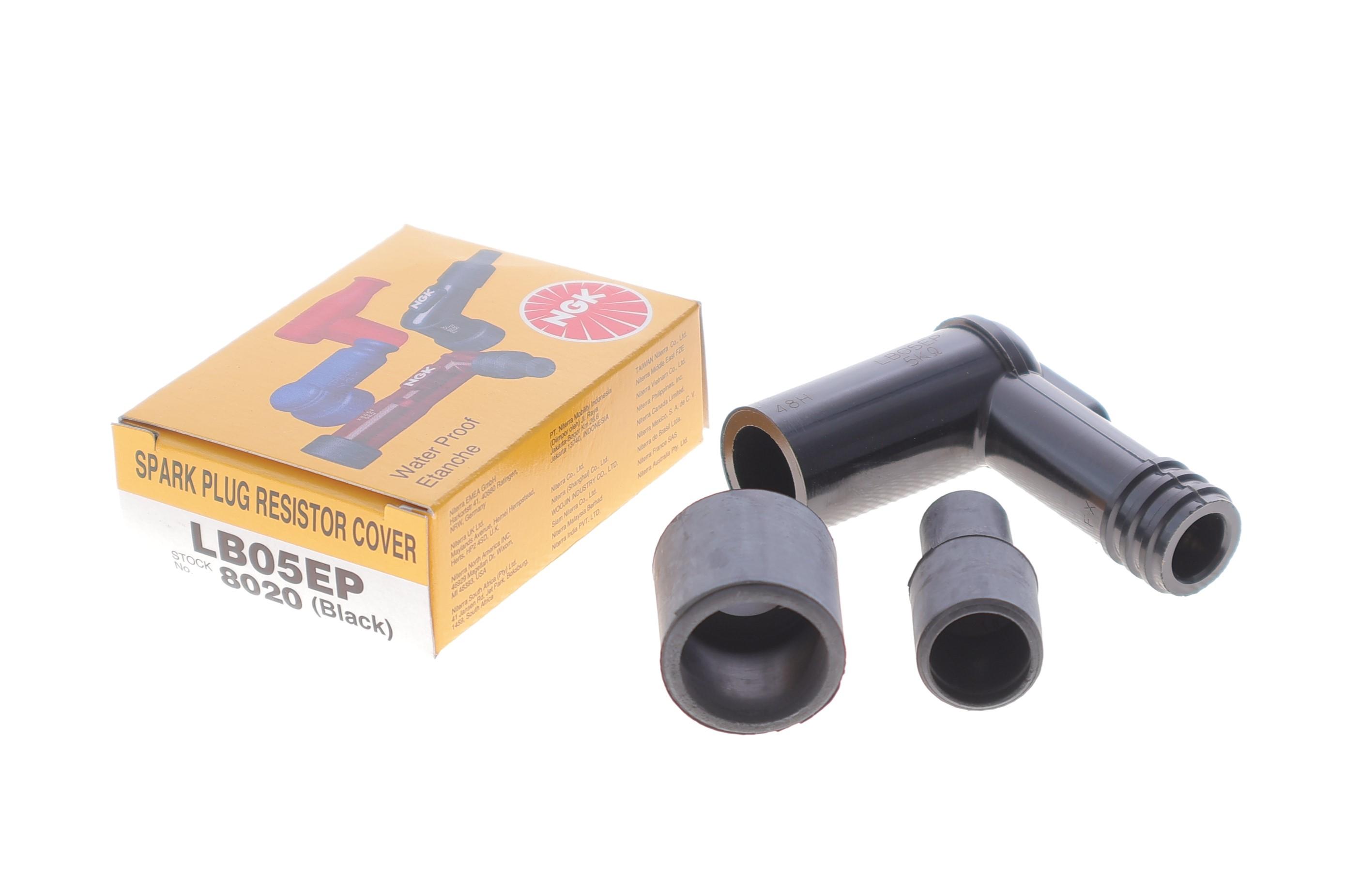 Наконечник свічки запалювання (чорний) (90°/14mm) (LB05EP)