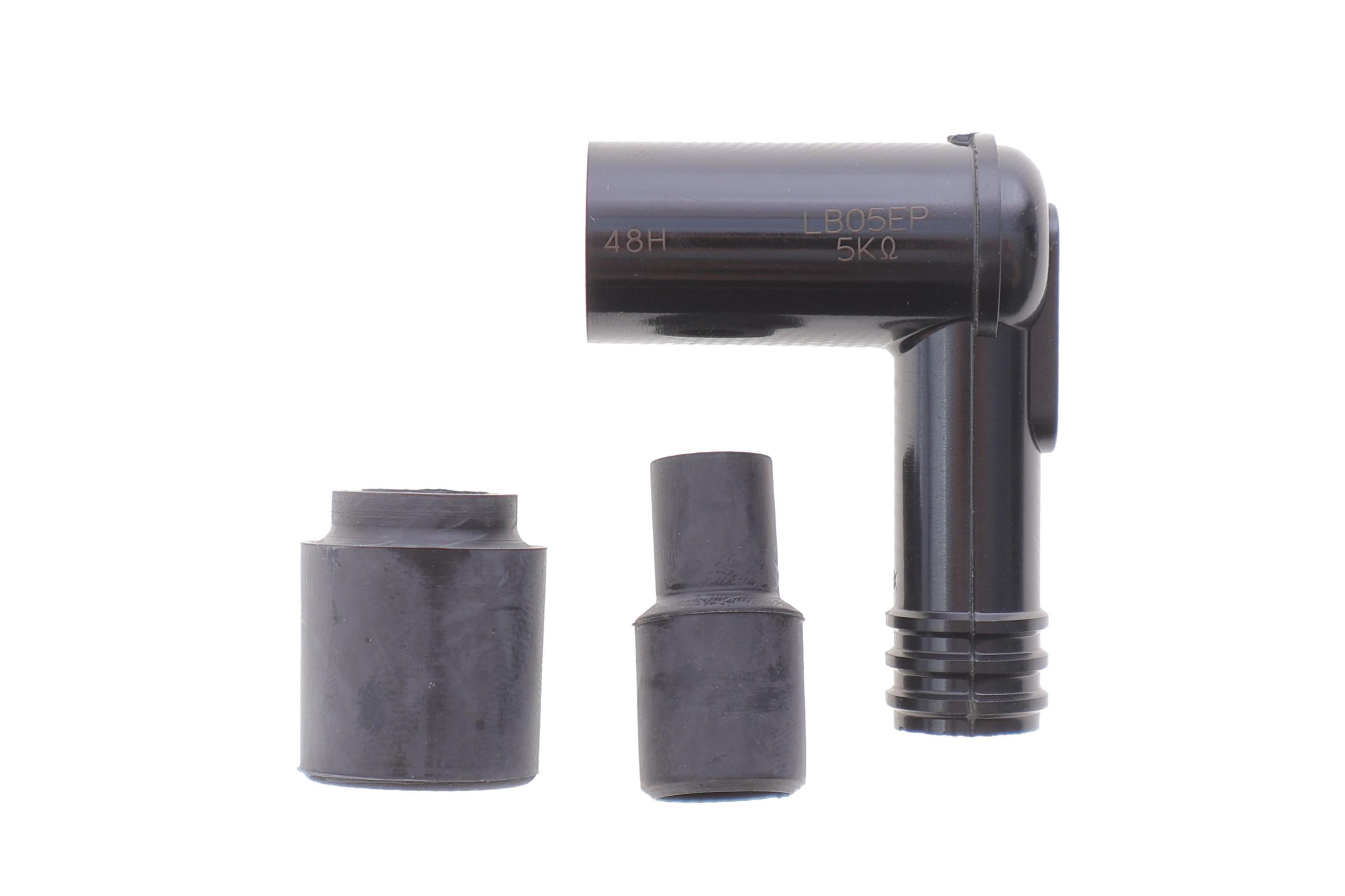 Наконечник свечи зажигания (черный) (90°/14mm)