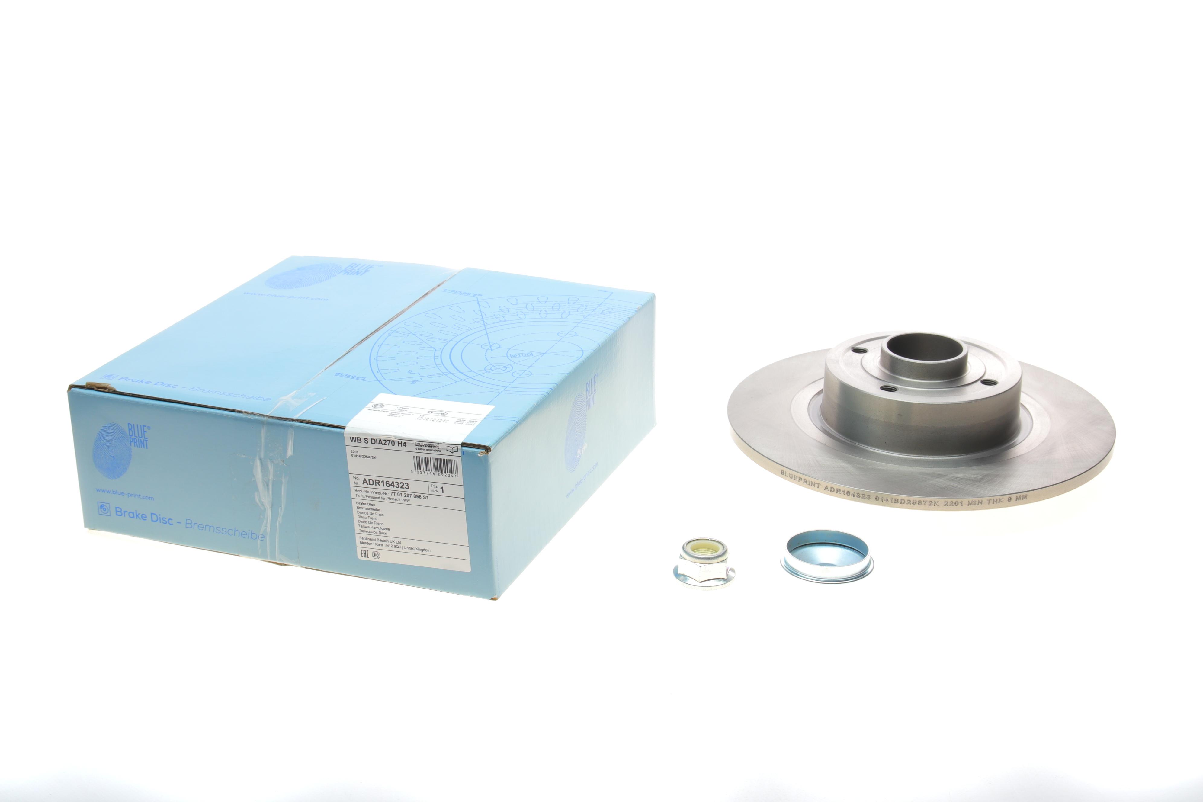 Диск гальмівний (задній) Renault Scenic II/Megane II 03-10 (270х10) (+ABS) (з підшипником)