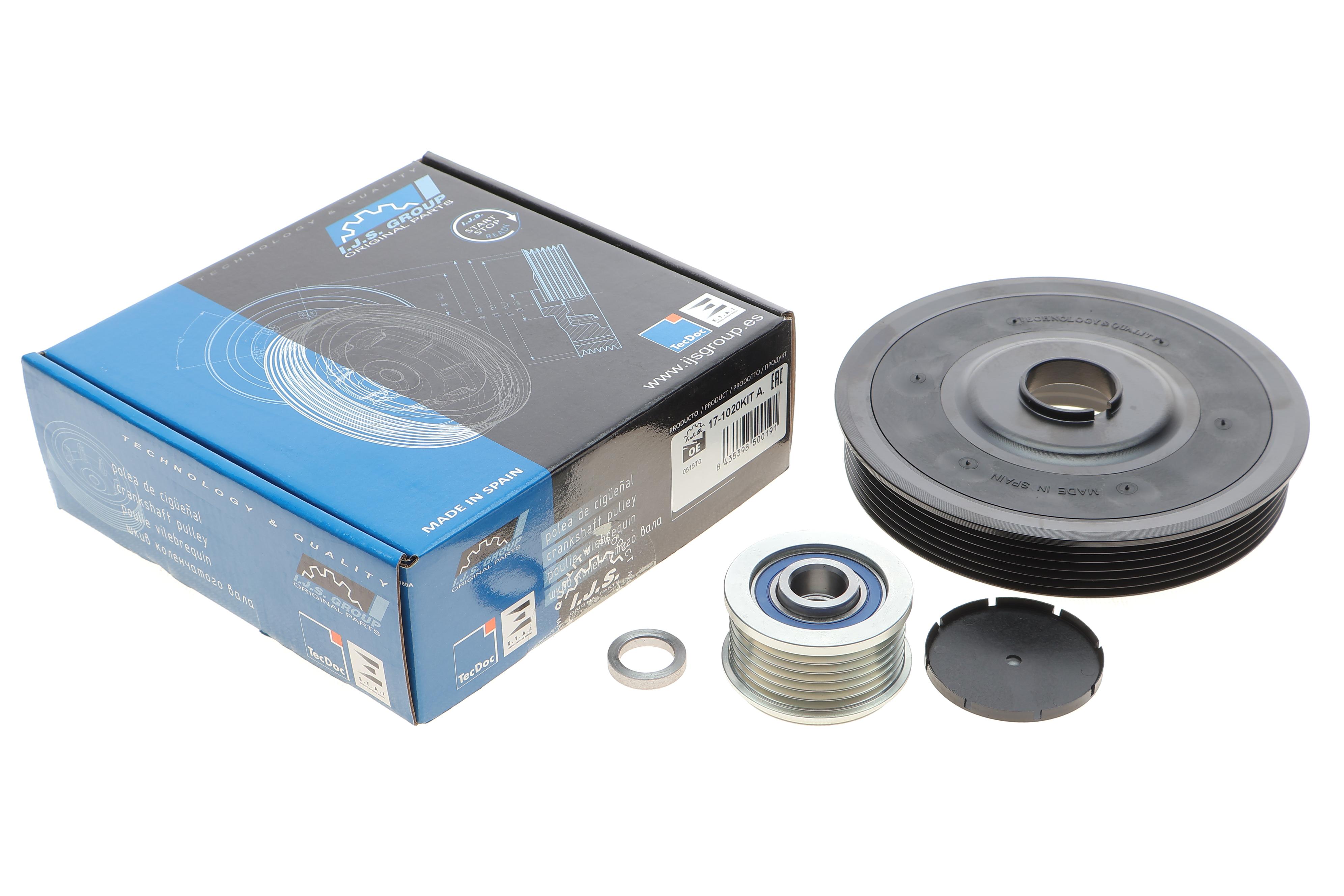 Шків колінвалу + шків генератора Citroen Berlingo/Peugeot Partner 1.6HDI 05- (6PK)