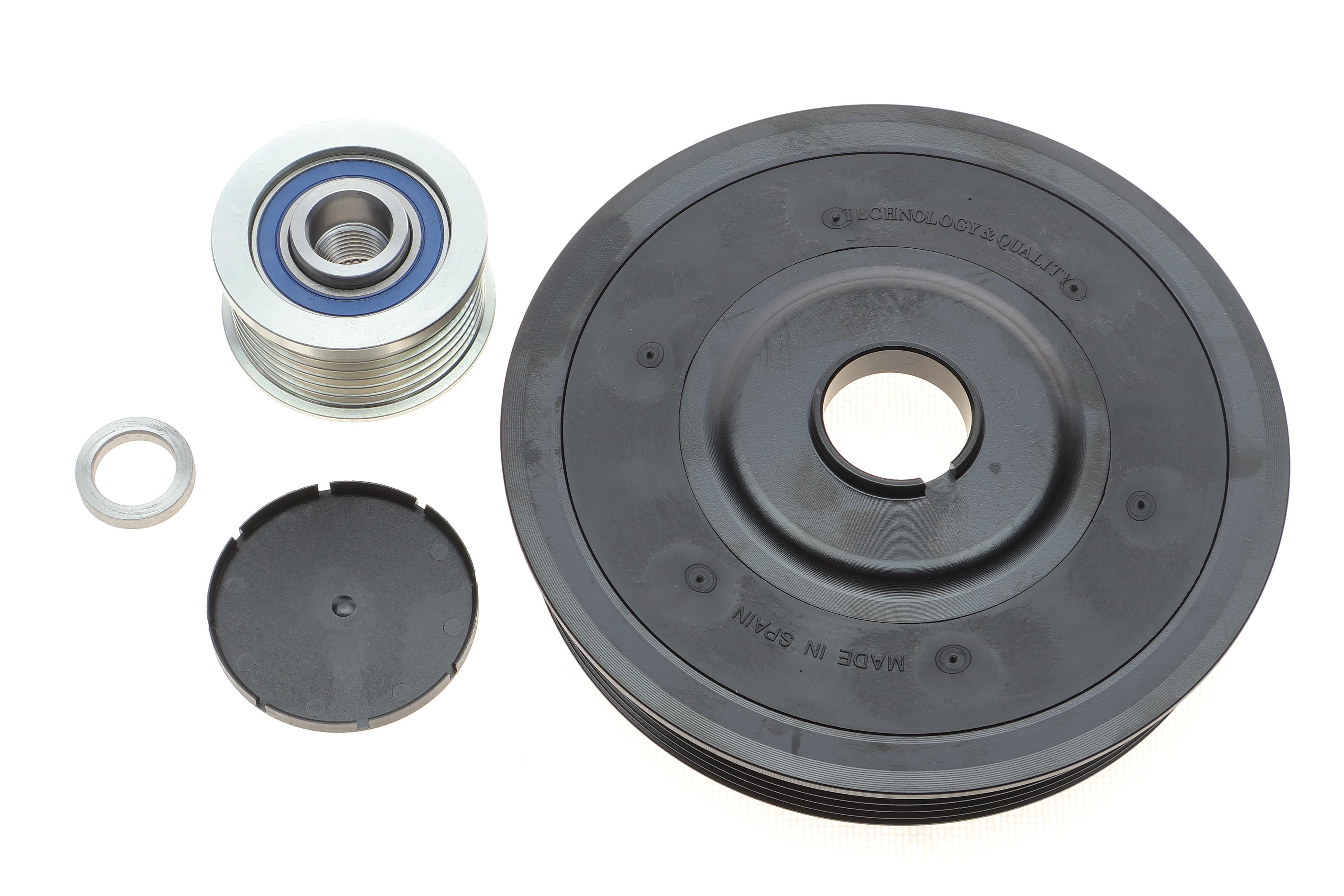 Шків колінвалу + шків генератора Citroen Berlingo/Peugeot Partner 1.6HDI 05- (6PK)