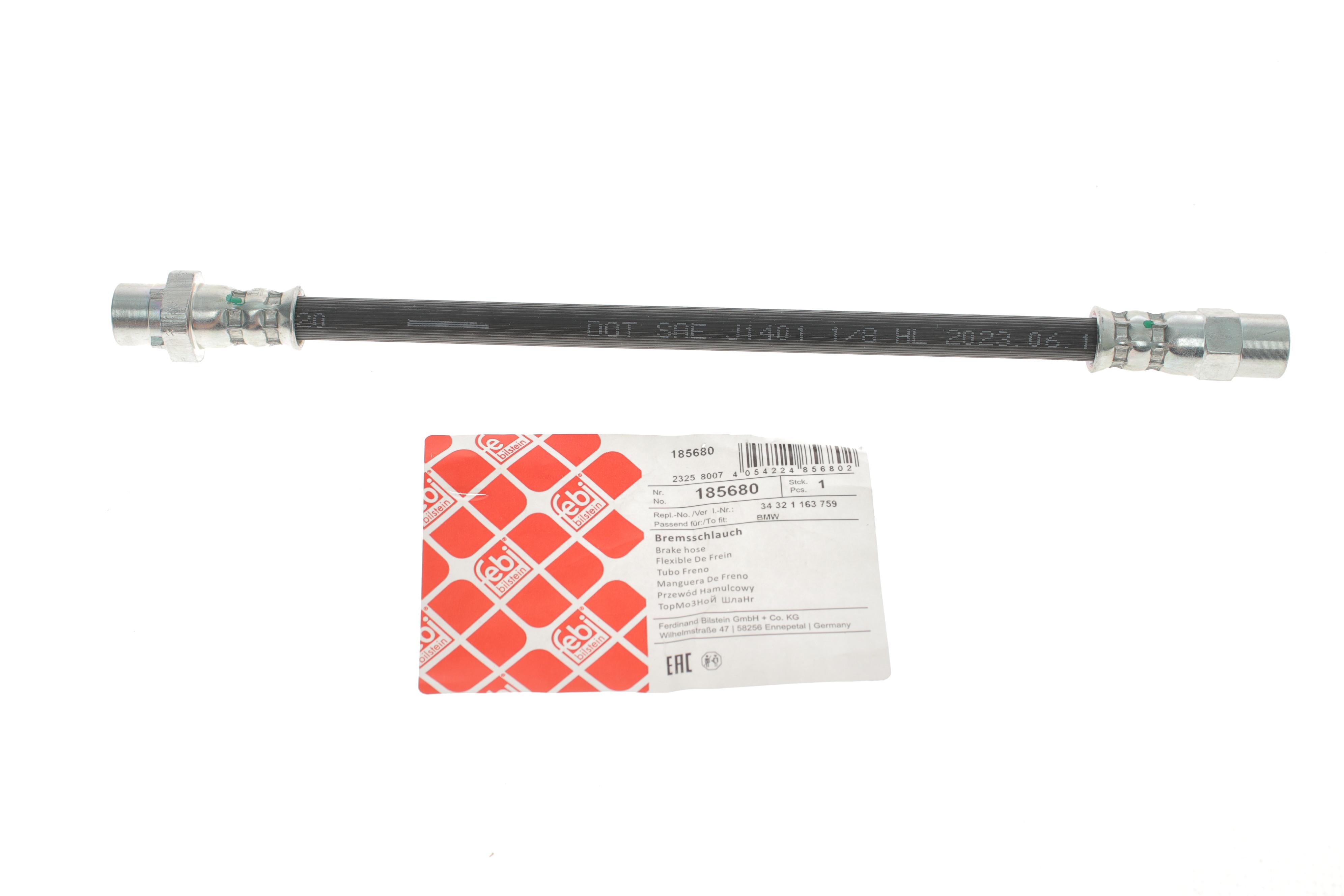 Шланг тормозной (задний) BMW Z3 (E36) 98-03 M52/M54 (L=244mm)