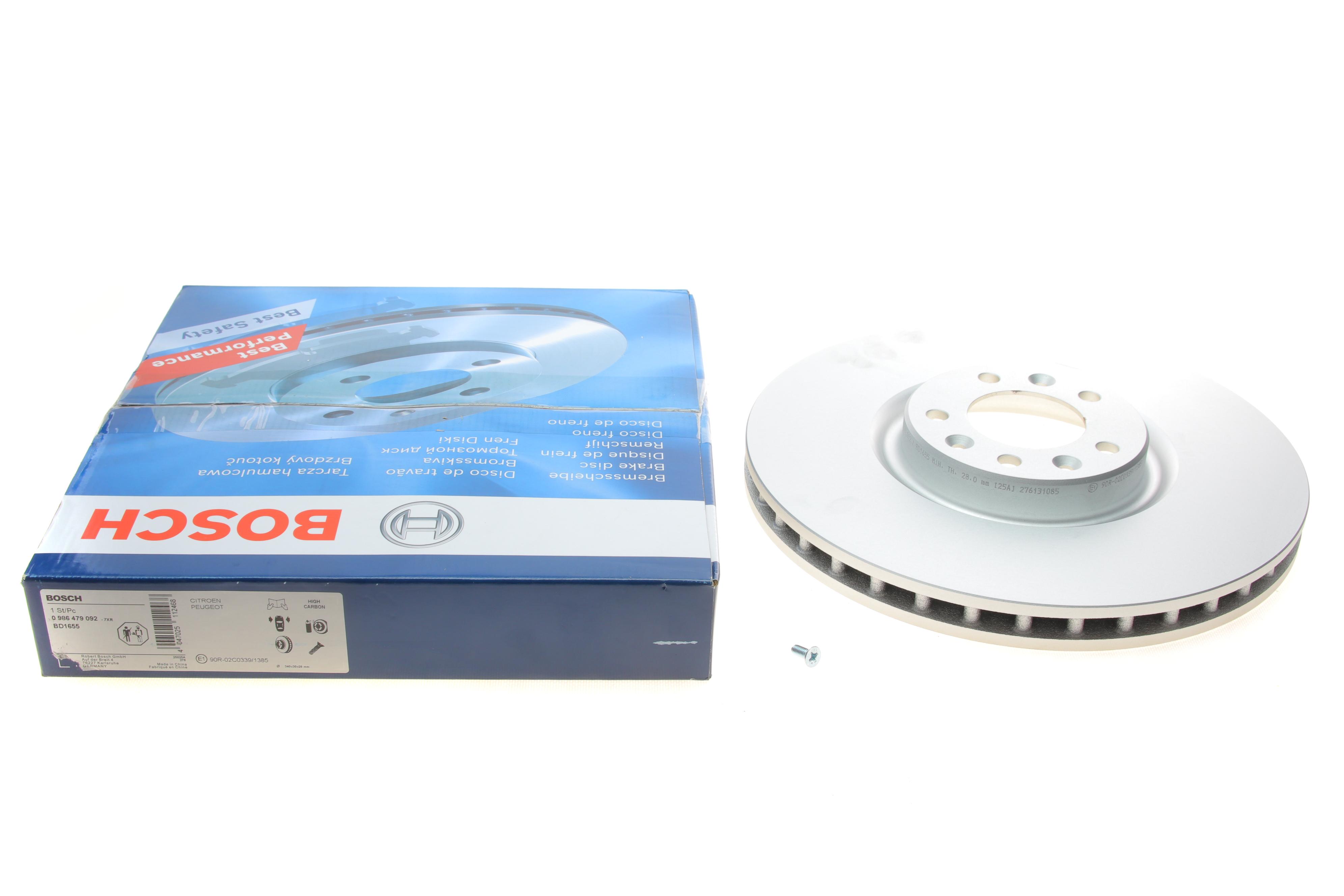 Диск гальмівний (передній) Citroen C5/C6/Peugeot 407/508 04- (340x30) (вентил.) (з покрит.)