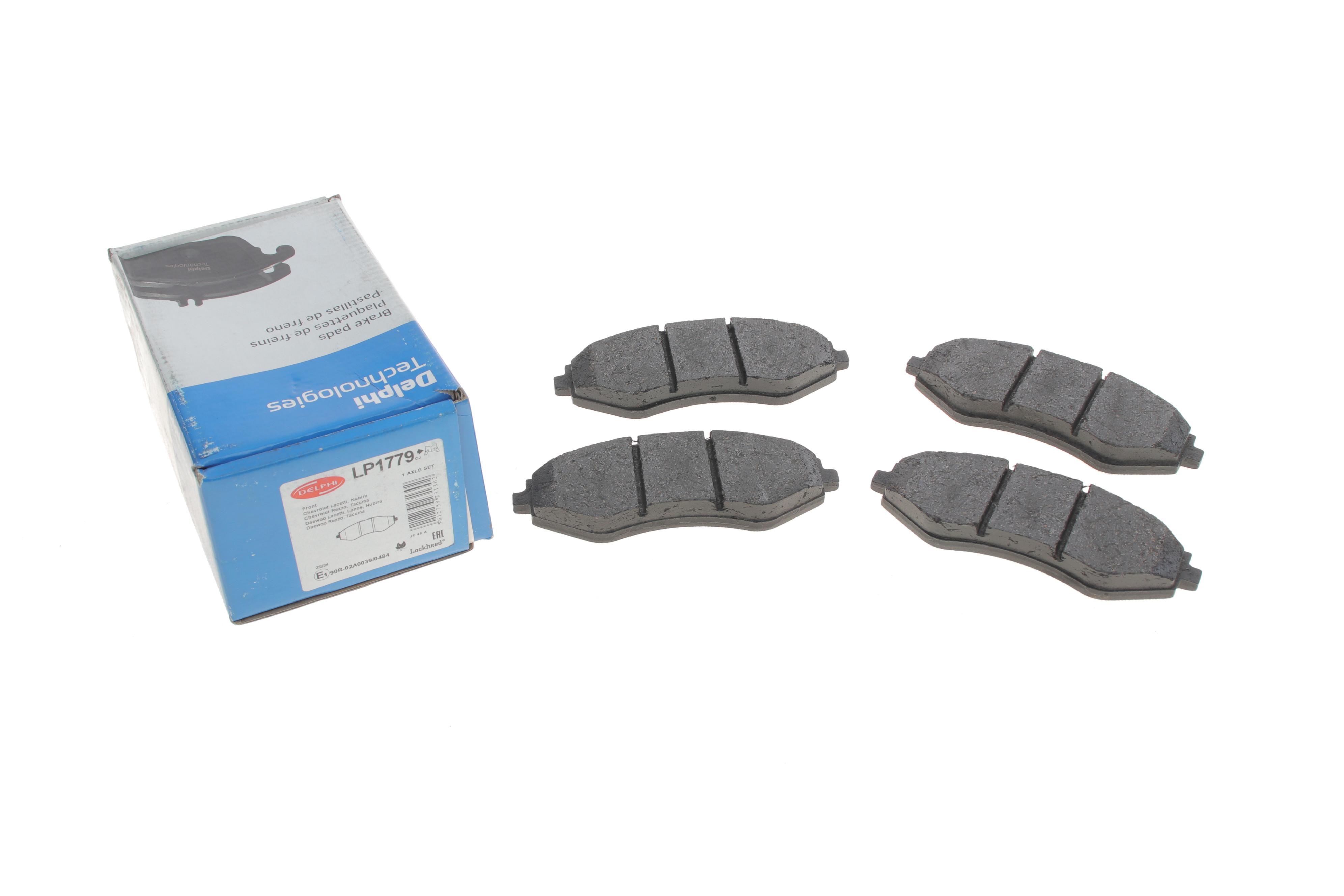 Колодки гальмівні (передні) Chevrolet Lacetti/Nubira 05- (Akebono)