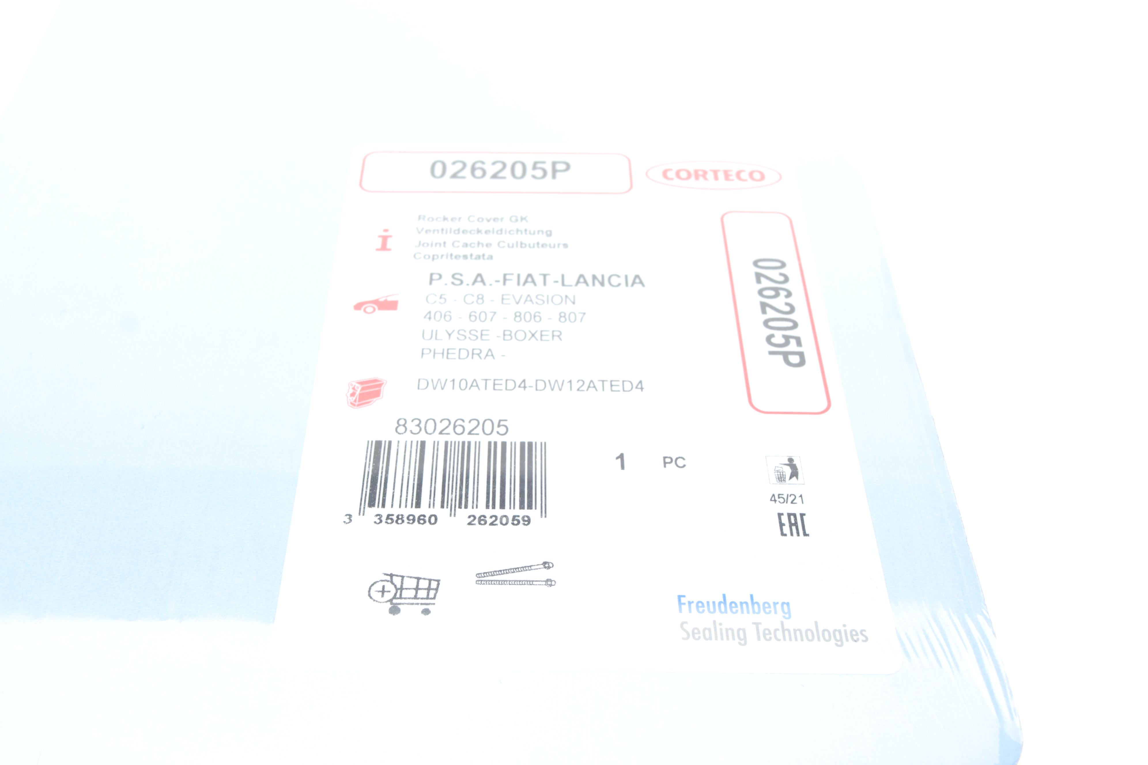 Прокладка кришки клапанів Fiat Scudo 2.0JTD, DW10/DW12