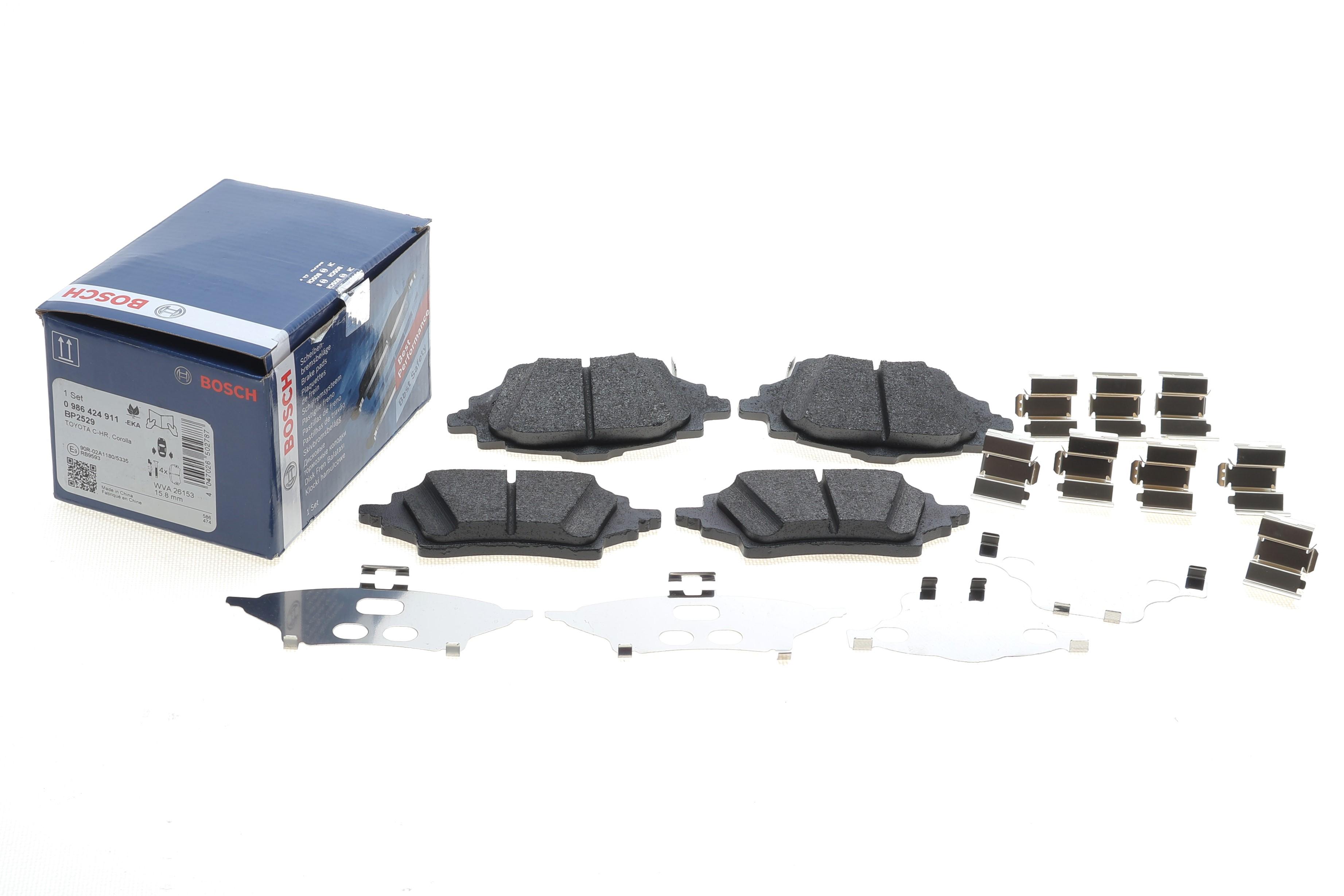 Колодки гальмівні (задні) Toyota Corolla 18-/C-HR 16- (з аксесуарами)