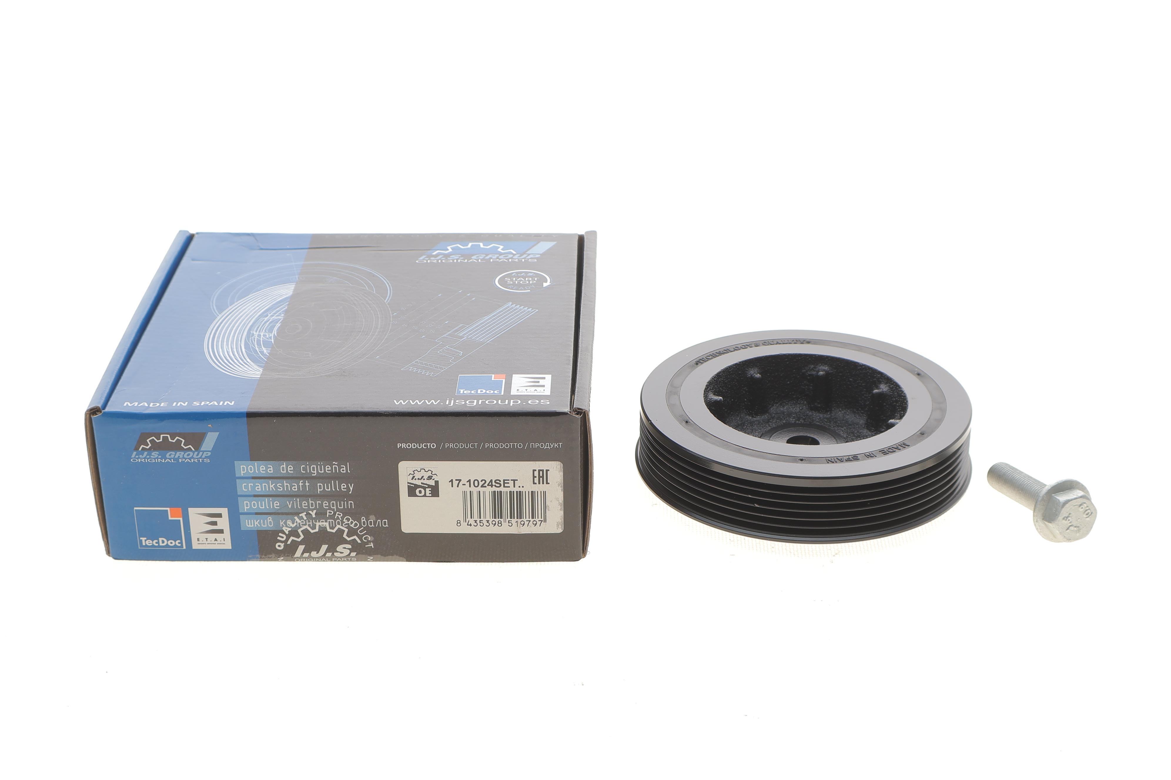 Шкив коленвала + шкив генератора Renault Kangoo 1.9 dTi/dCi 01- (6PK) (с болтами)