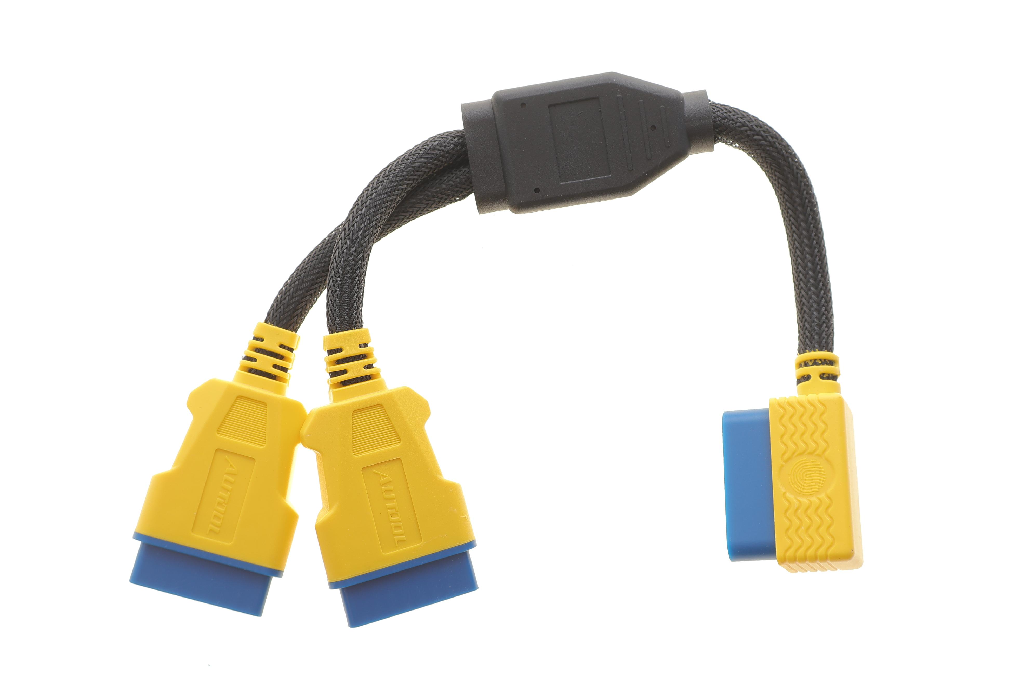 Кабель подовжувач OBD II з 1 на 2 розгалужувачі