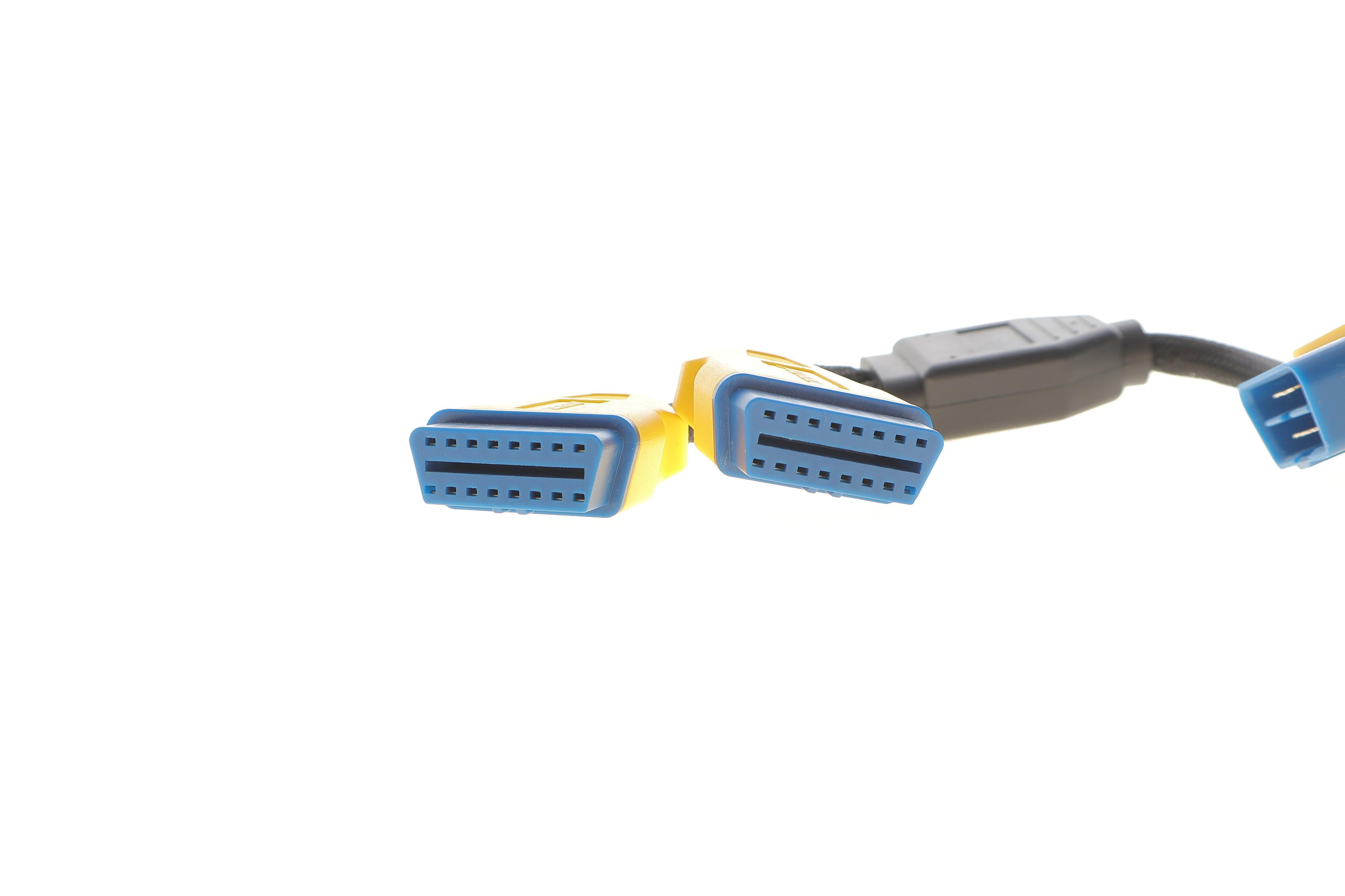 Кабель подовжувач OBD II з 1 на 2 розгалужувачі