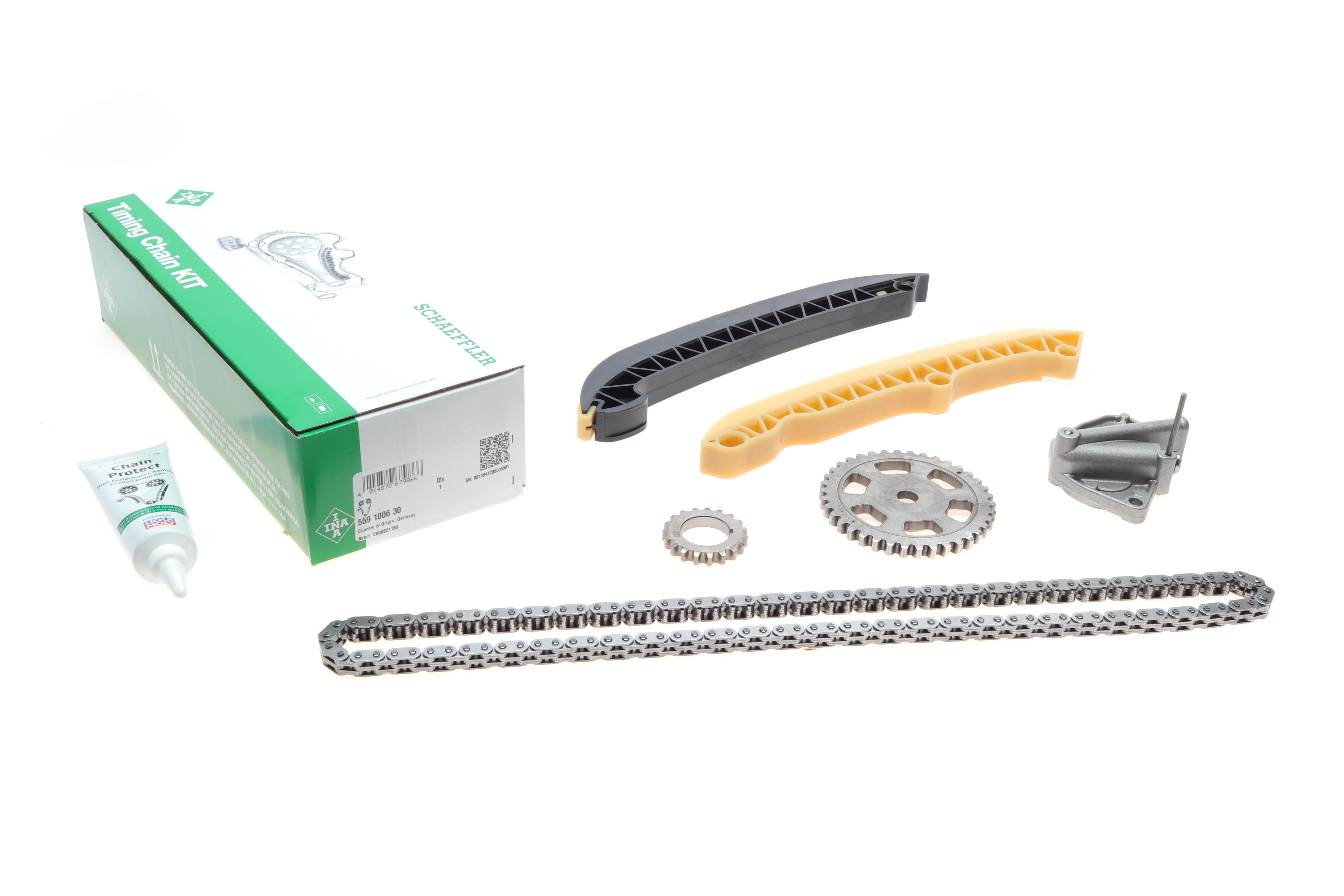 Комплект ланцюга ГРМ Skoda Fabia 1.2 06-14, (ланцюг IWIS)