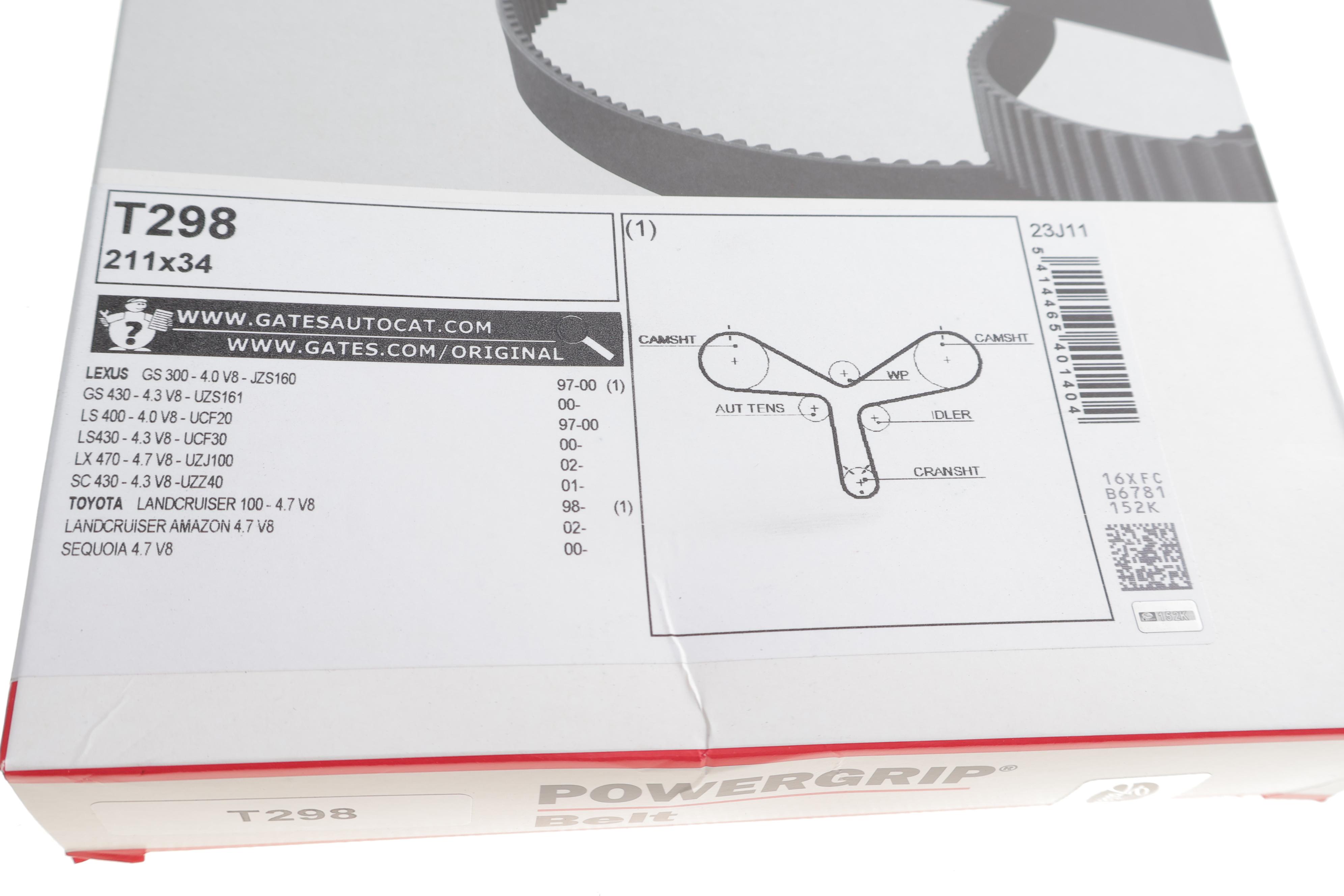 Ремень ГРМ Toyota Land Cruiser/Sequoia/Lexus LS/GS 4.0/4.3/4.7 94- (34x211z)